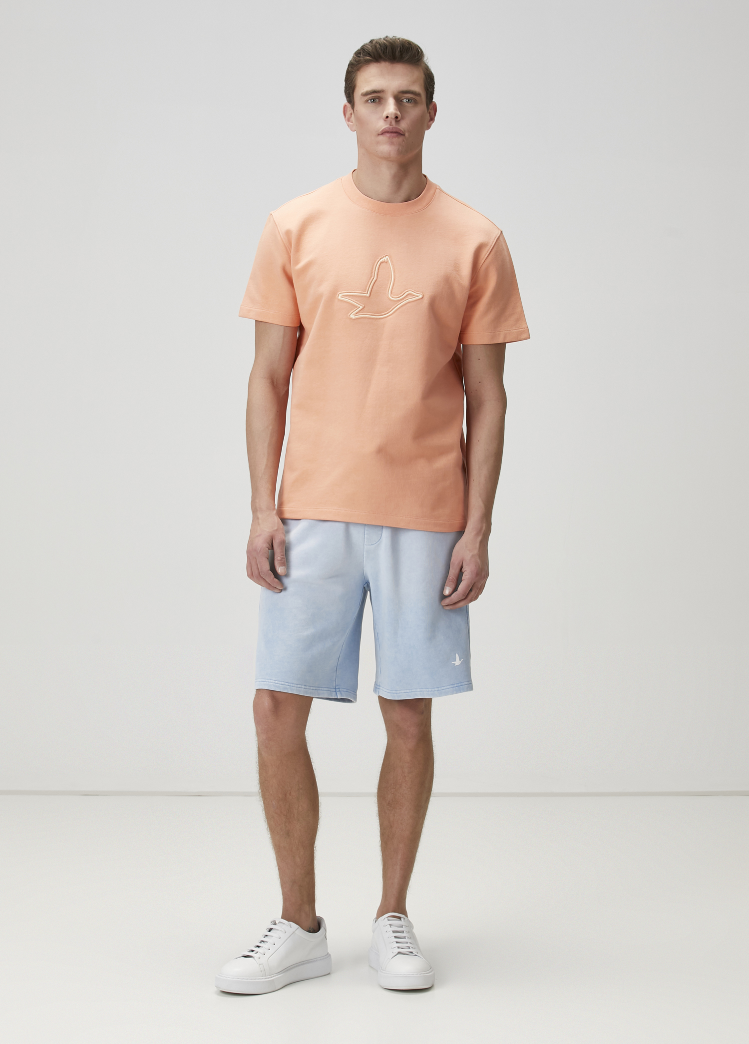 Kayısı Kontrast Baskı Detaylı T-shirt_2