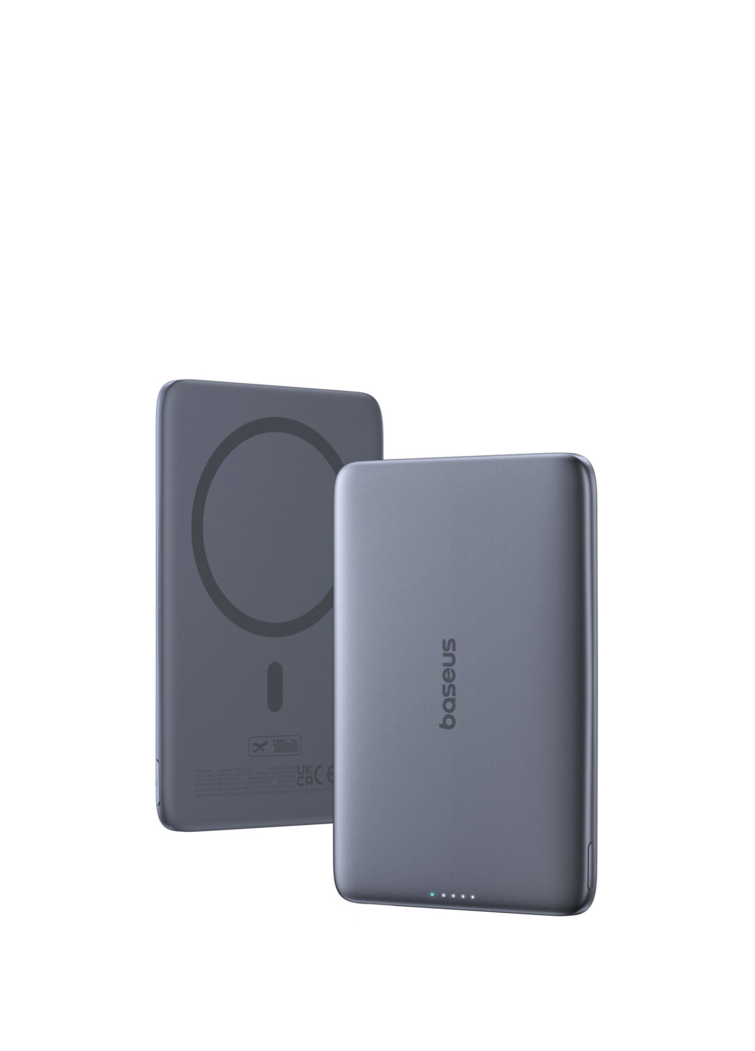 Picogo 0.3'' Grey Ultra Slim 5000 mAh MagSafe Wireless Powerbank