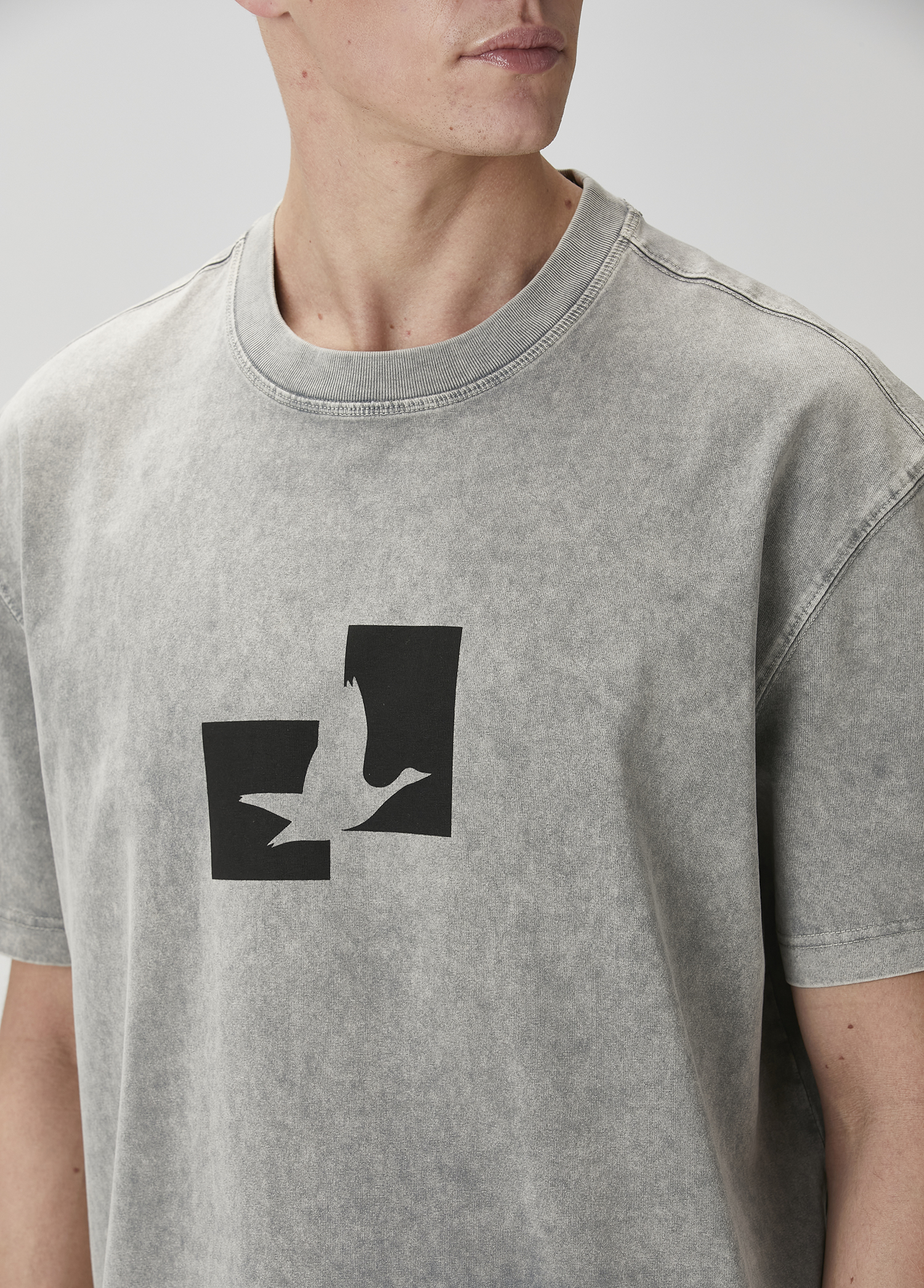 Antrasit Oversize T-shirt_5