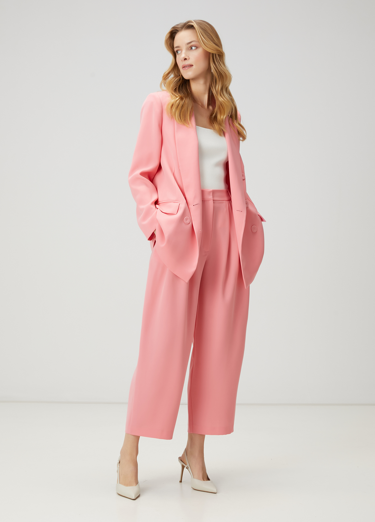 Pembe Kruvaze Blazer_2