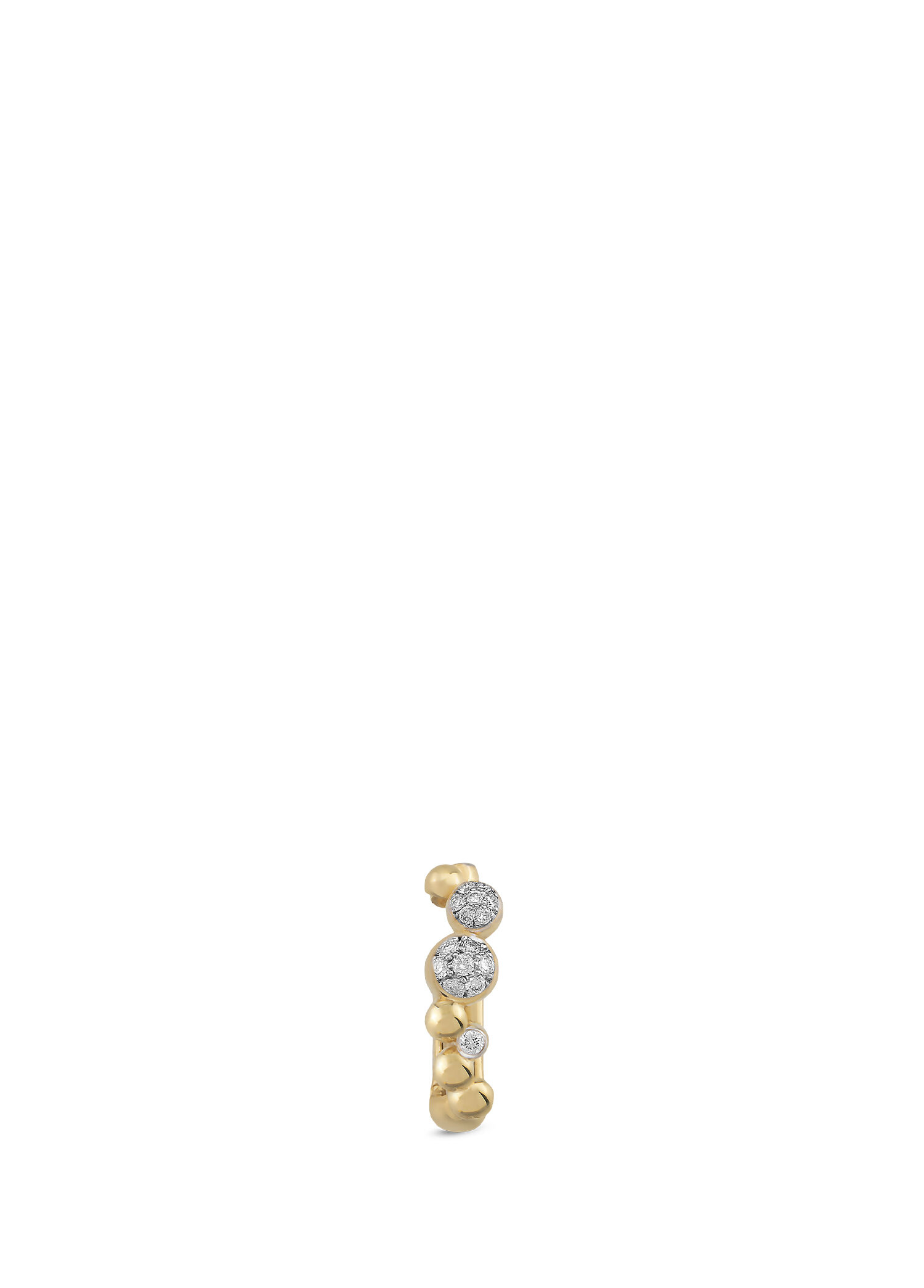 Bubble Maxi Ear Cuff Pırlantalı 14 Ayar Altın Kadın Kıkırdak Küpe