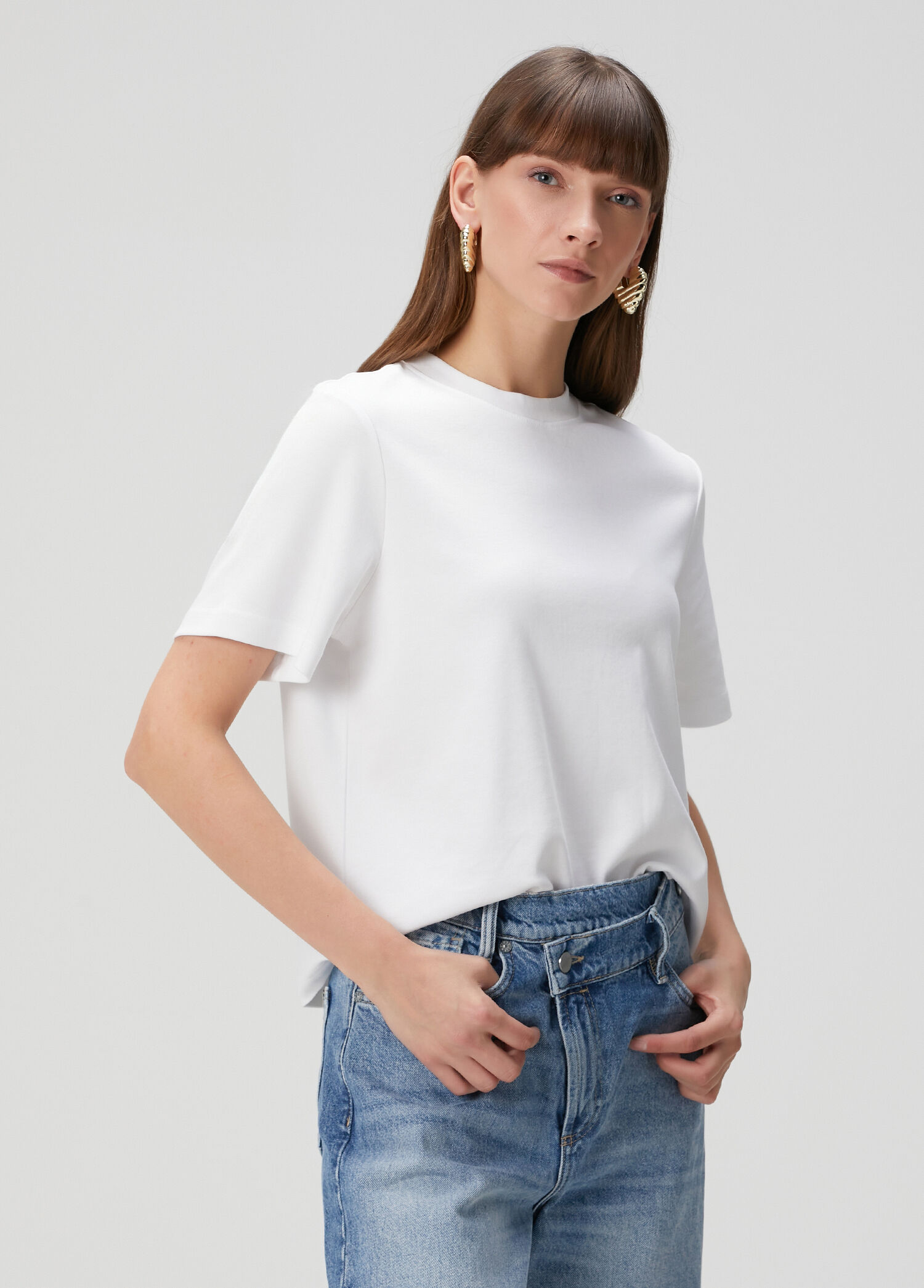 Lisa Boxy Beyaz T-shirt