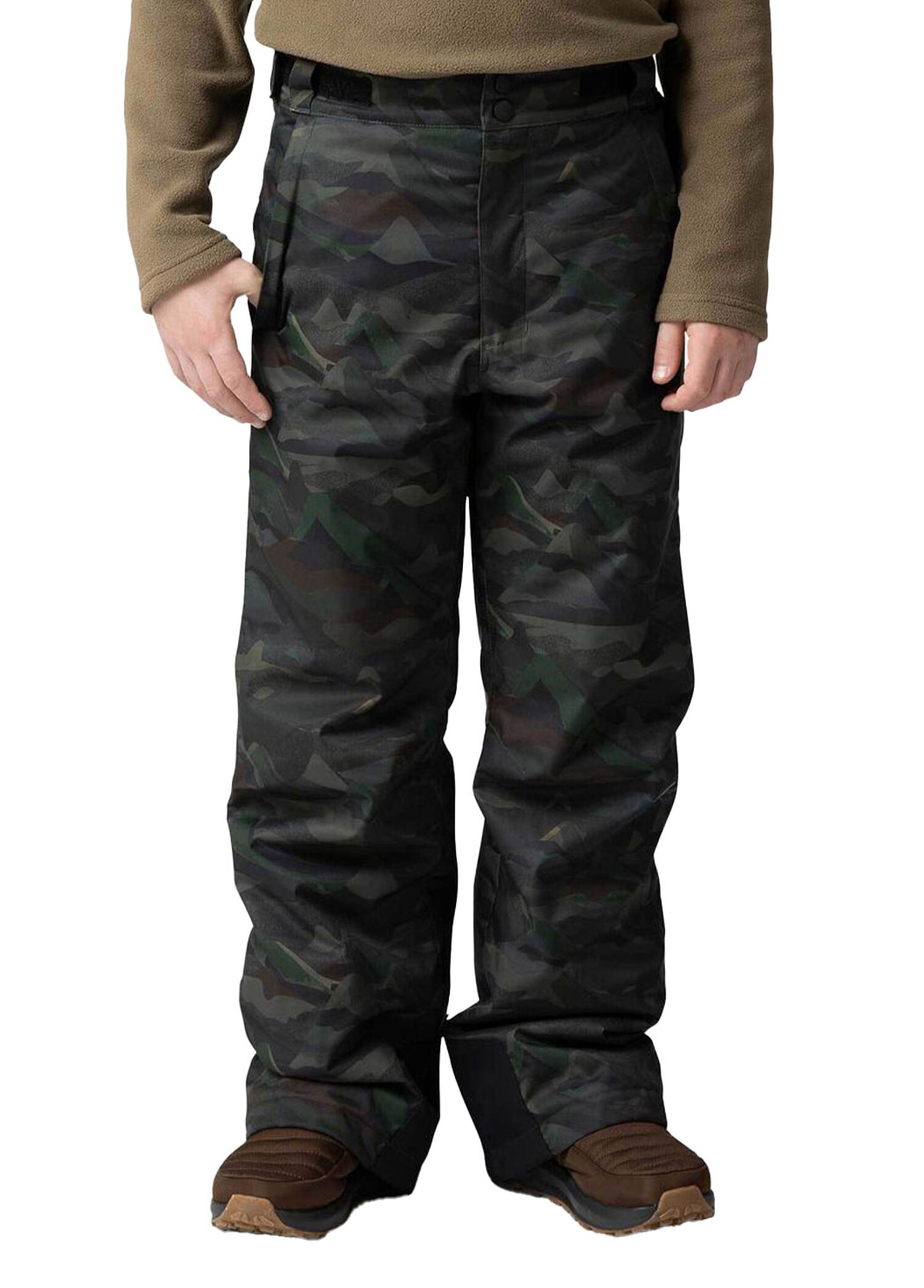 Boy Print Ski Pant Siyah Erkek Çocuk Kayak Pantolonu