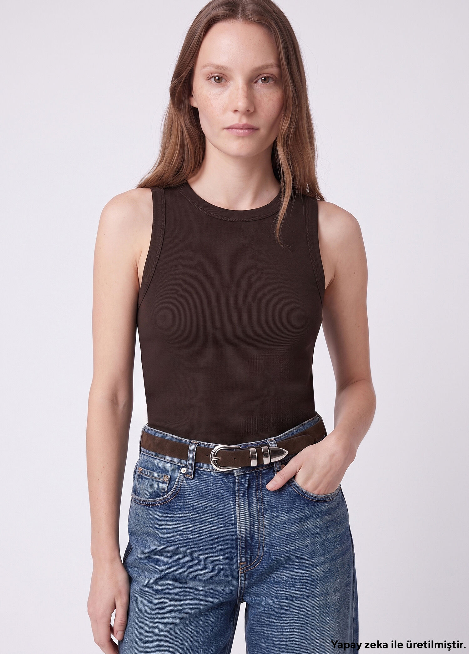 Brown Camisole Tank Top
