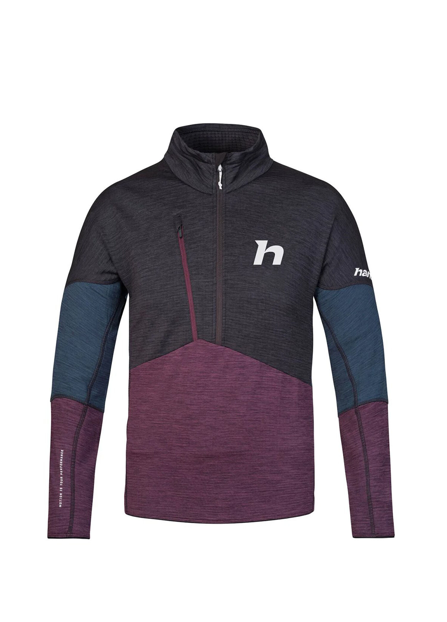 Niro HZ Anthracite Prune Purple Mel Erkek Spor Sweatshirt