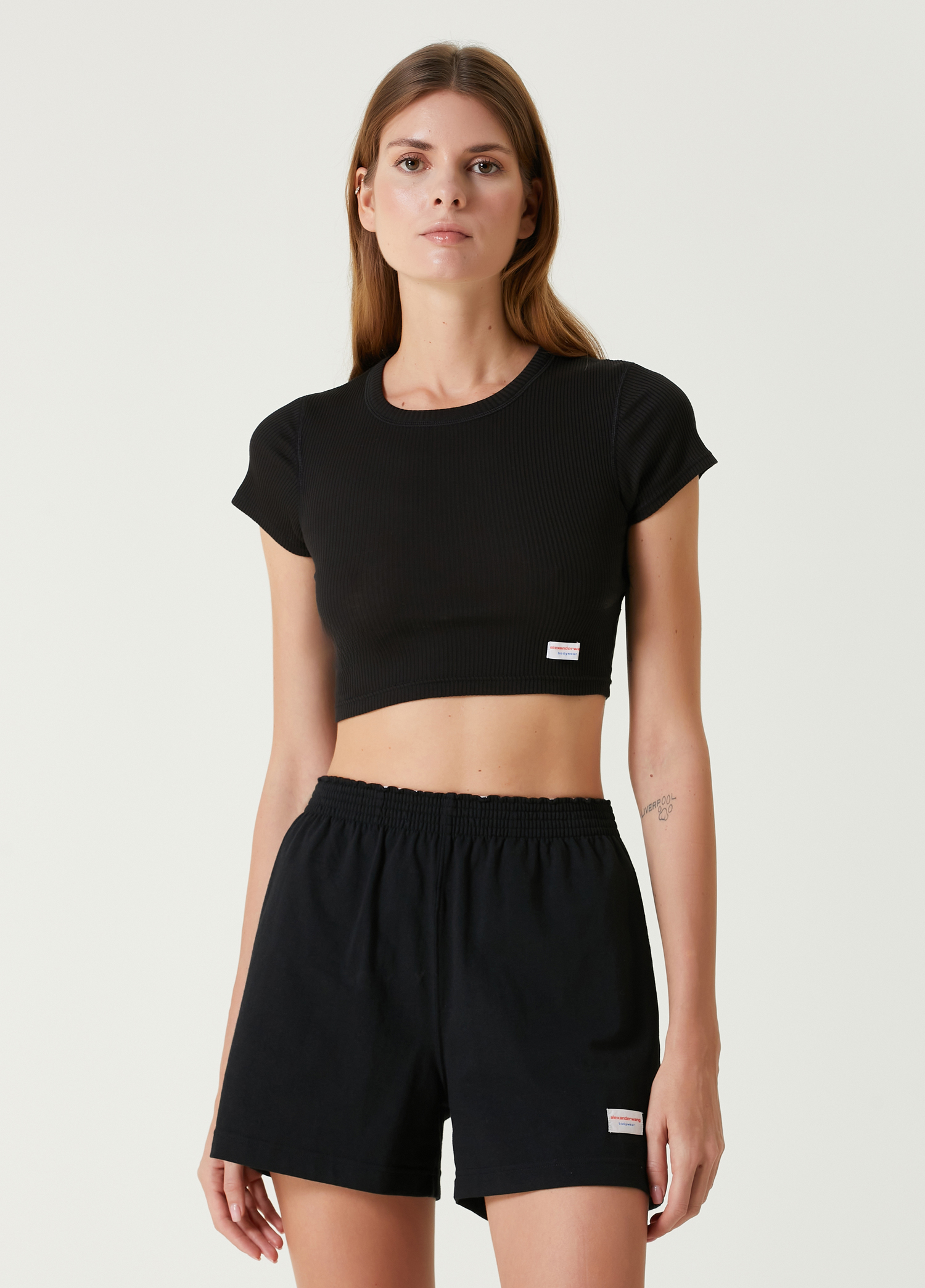 Siyah Crop T-shirt