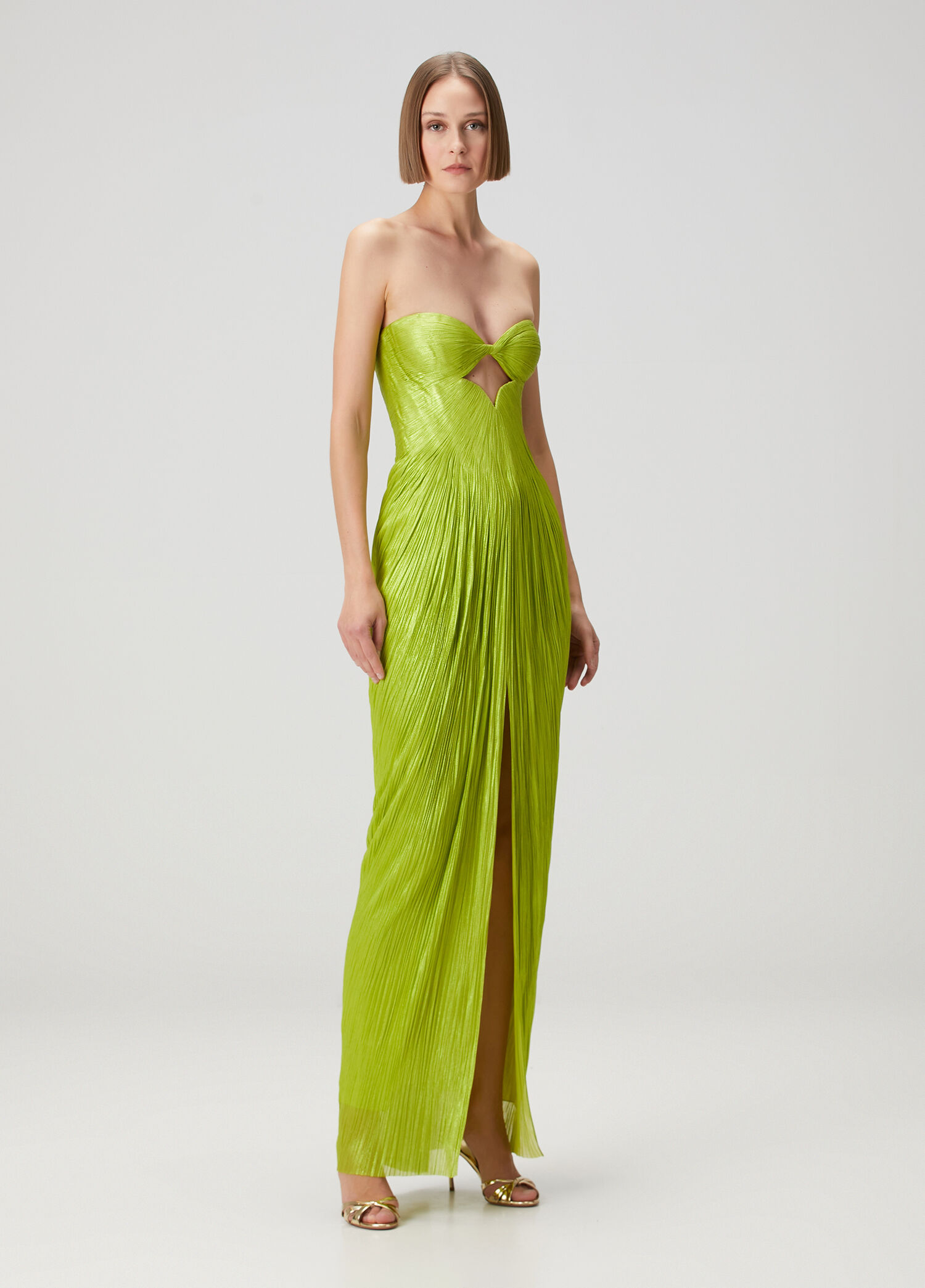 maria lucia hohan women green marble print halter dress Hohan jolie gown