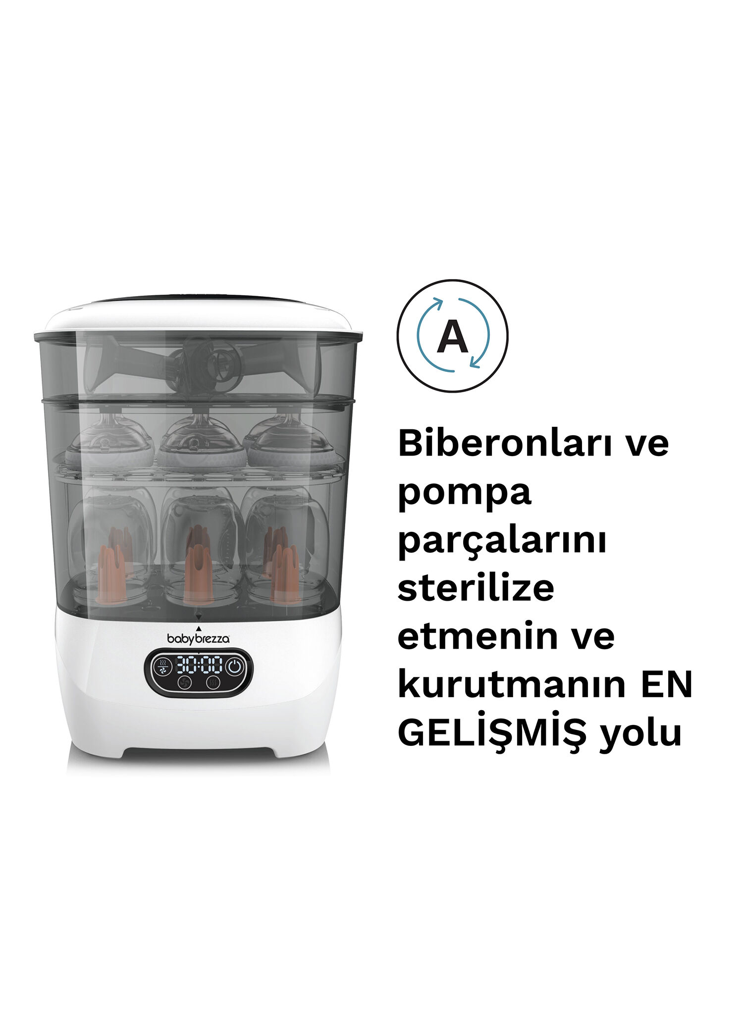 Baby Brezza - Sterilizer Dryer Advanced 3'ü 1 Arada Biberon ve