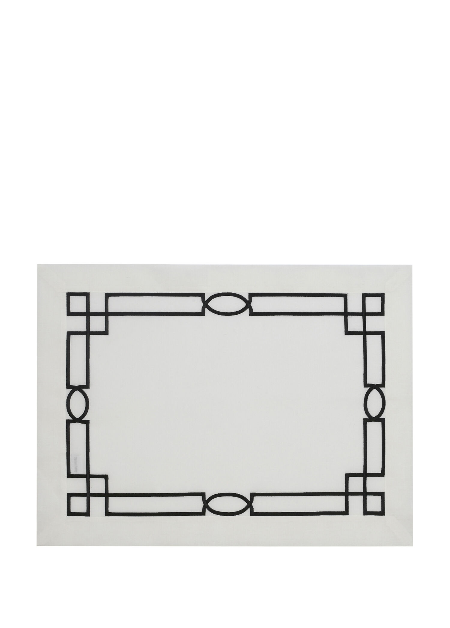 Royal 2’li Siyah Nakış Detaylı Keten Amerikan Servis 35x50 cm