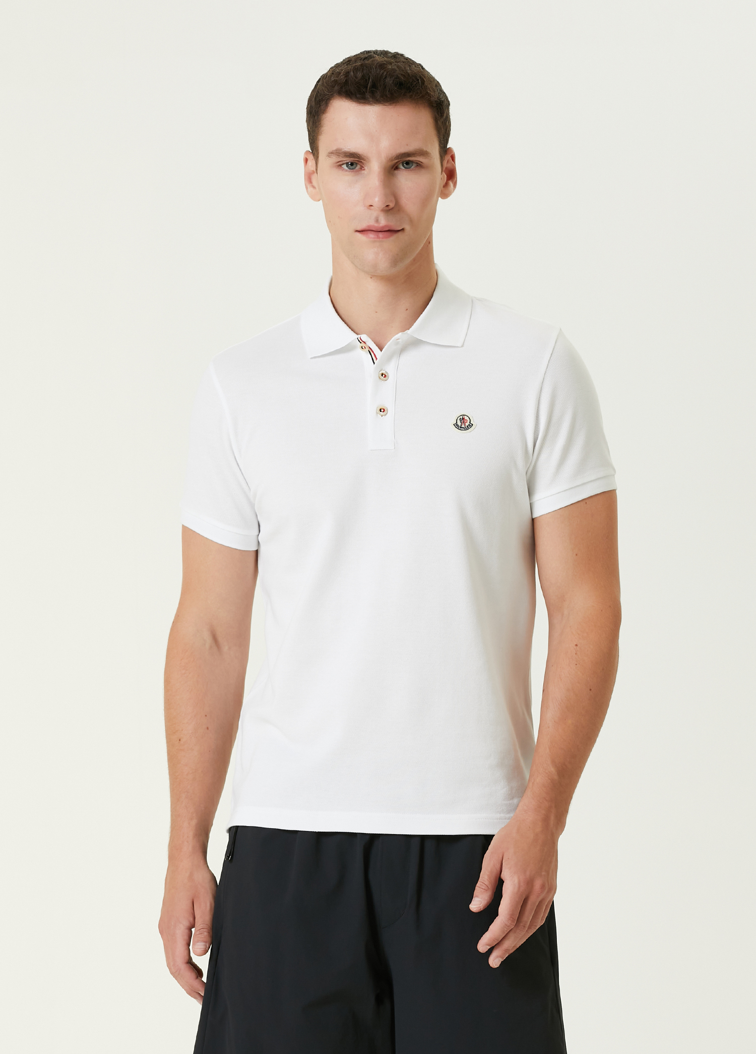 Beyaz Polo Yaka T-shirt