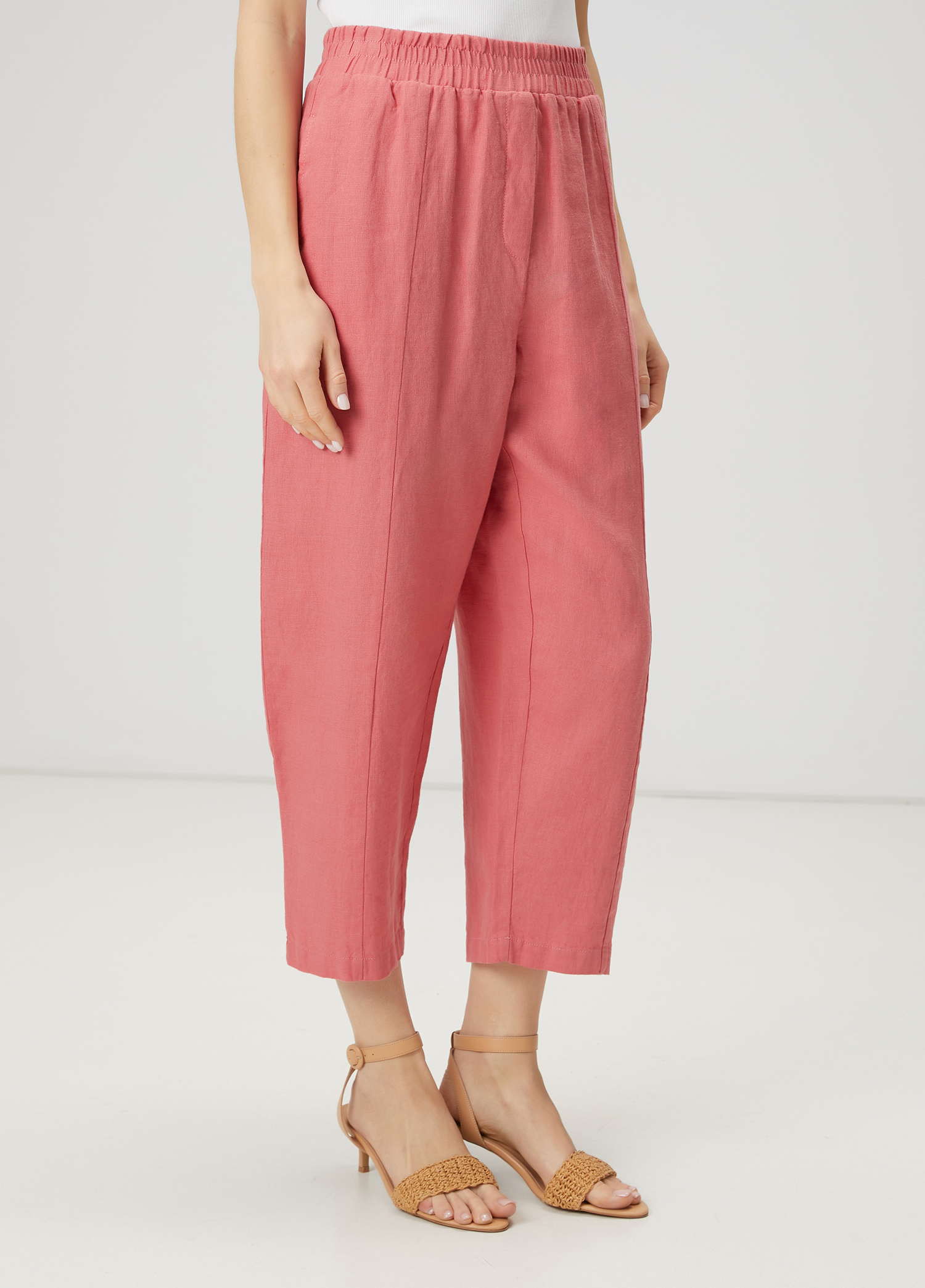 Pembe Keten Pantolon_3