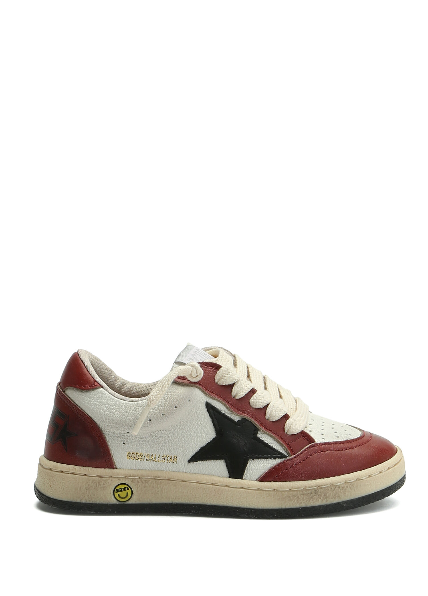 Ball Star Kırmızı Beyaz Çocuk Deri Sneaker