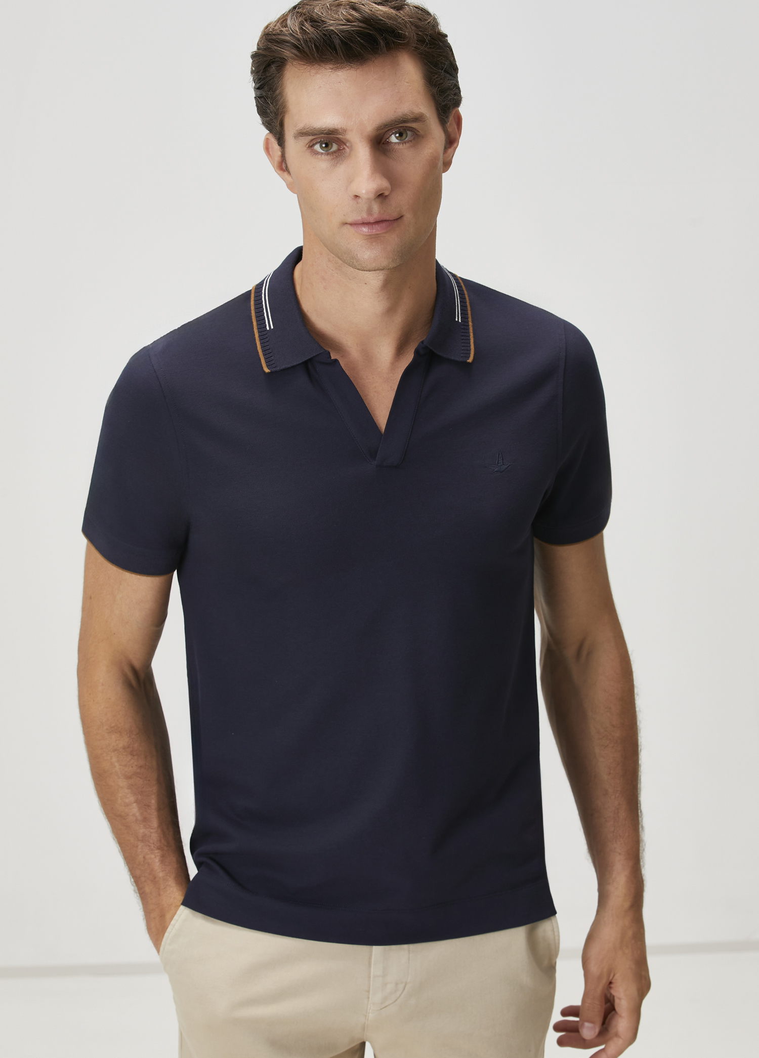 Slim Fit Lacivert T-shirt_1