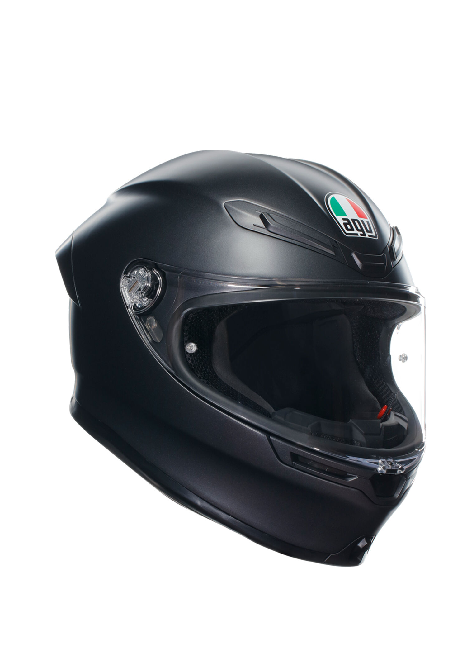 K6 S Mono Matt Black Kapalı Motosiklet Kaskı