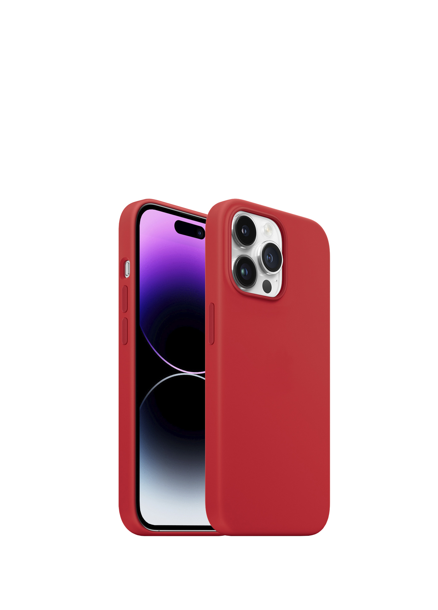 iPhone 14 Pro Max Rubber Fit Red Plastik Kılıf