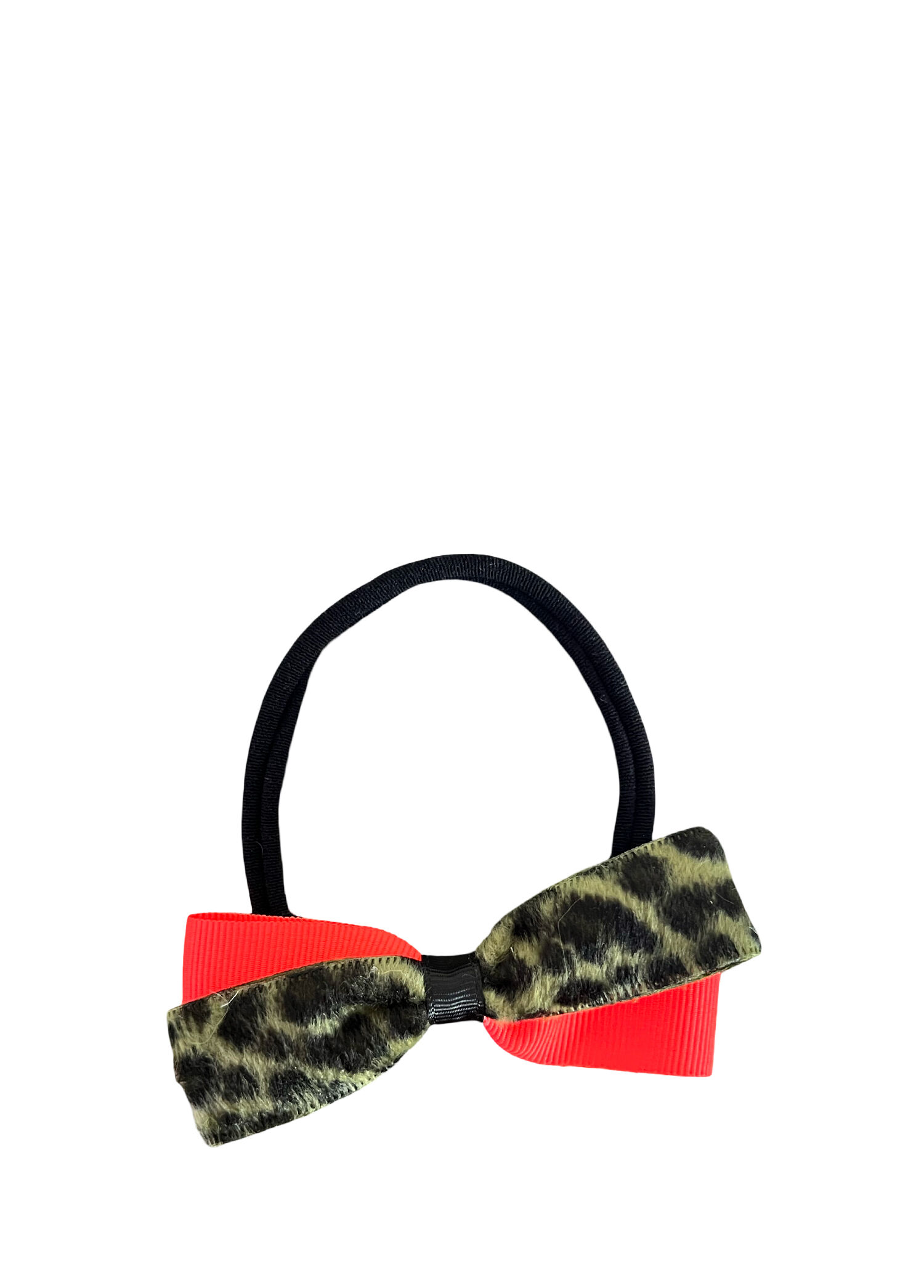 Leopar Desenli Kız Bebek Bandana
