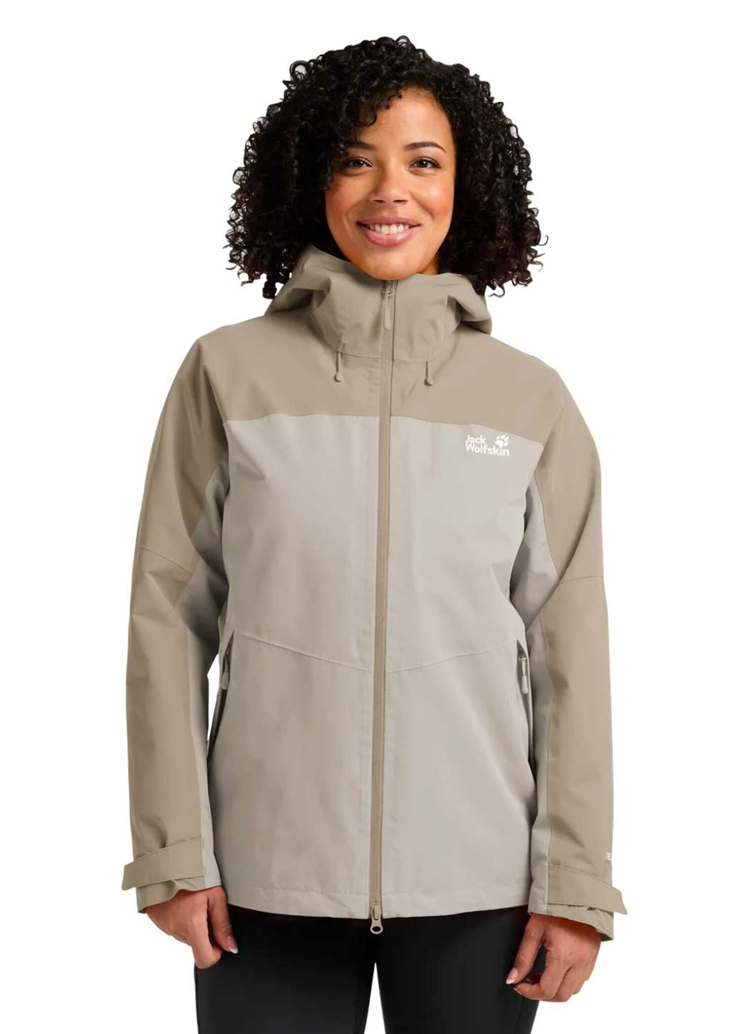 Jack Wolfskin Bej Kadın Wild Places 3in1 Bej Kapüşonlu Kadın
