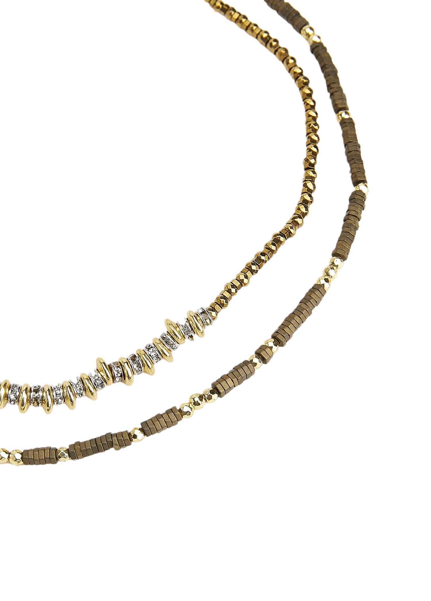 Gold Taşlı Kadın Kolye_2