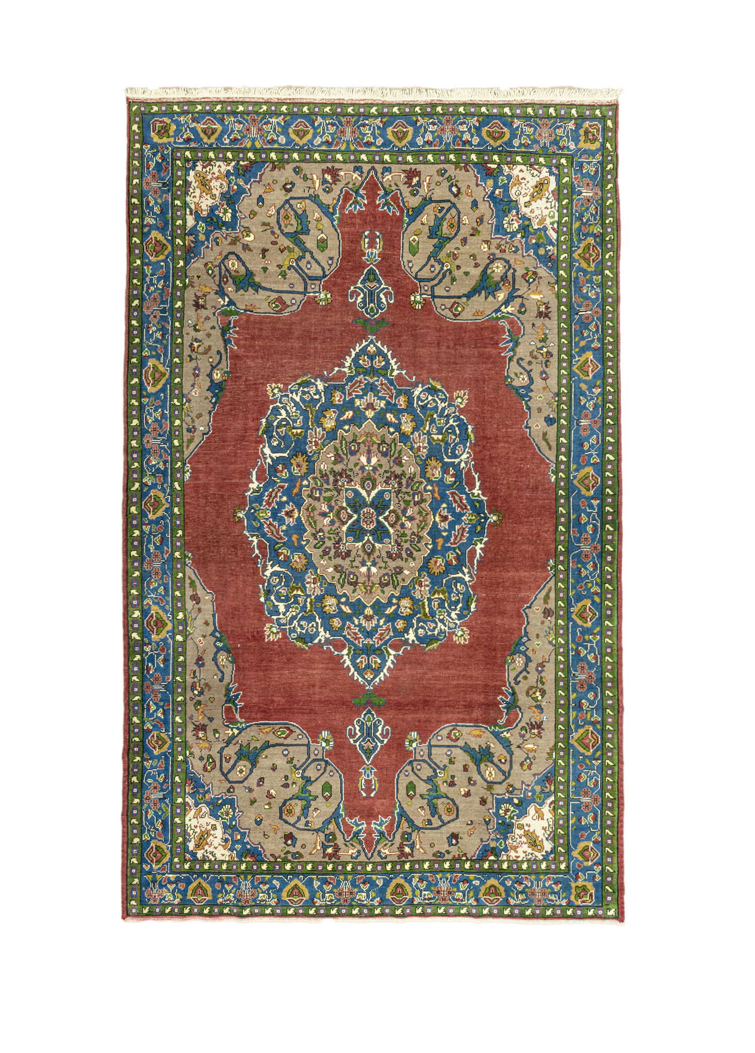 Afya Floral Desenli El Dokuma Halı 206x357 cm