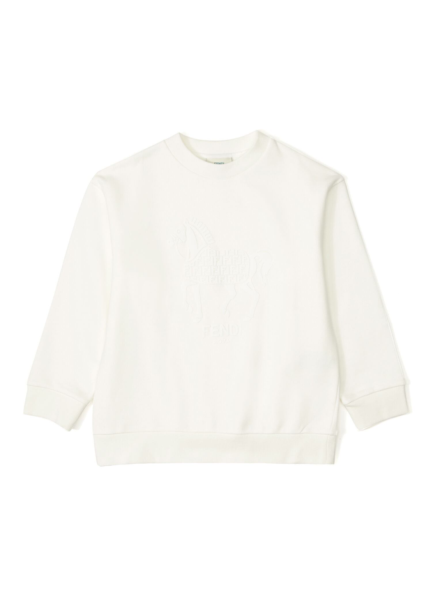 Beyaz Erkek Çocuk Sweatshirt