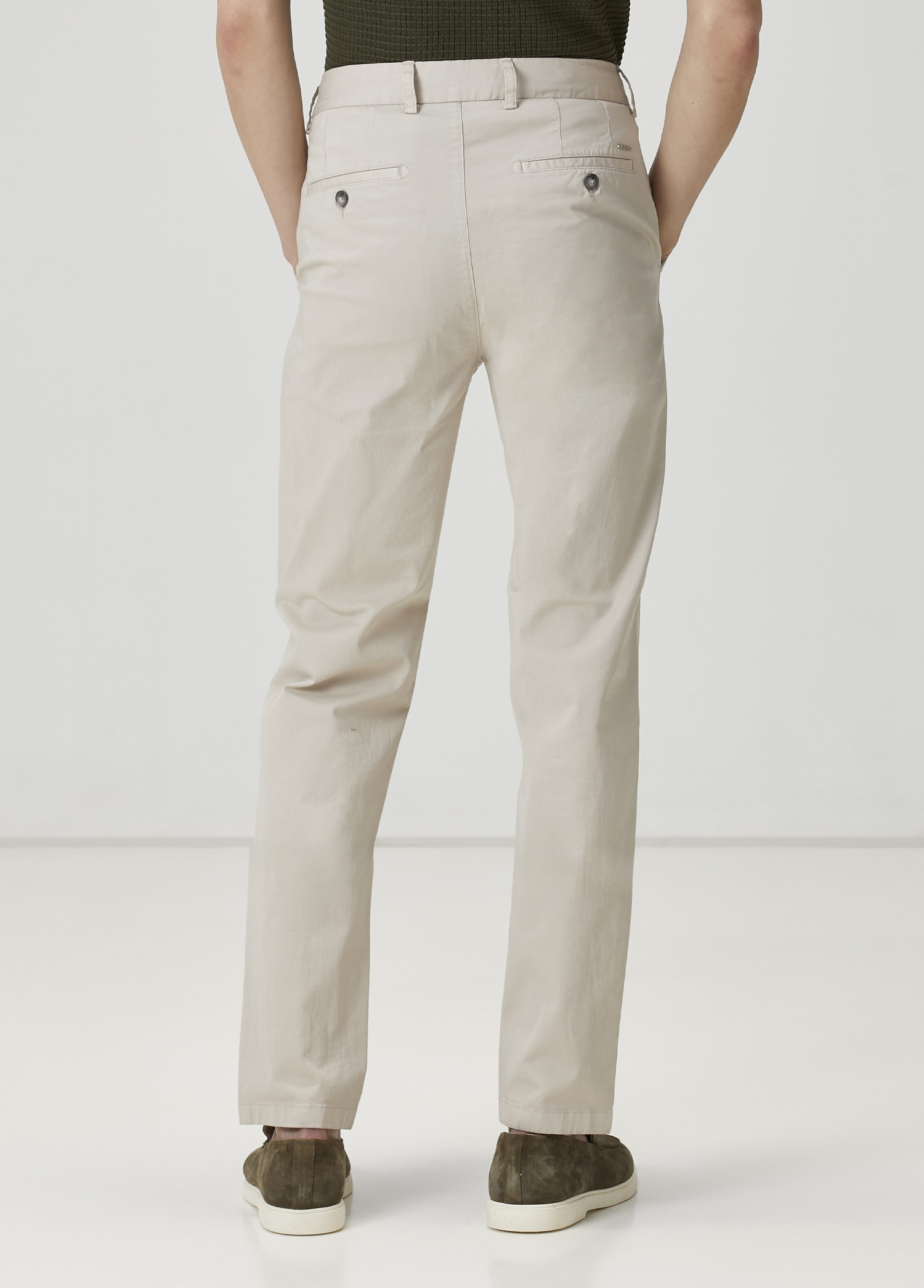 Slim Fit Taş Chino Pantolon_2