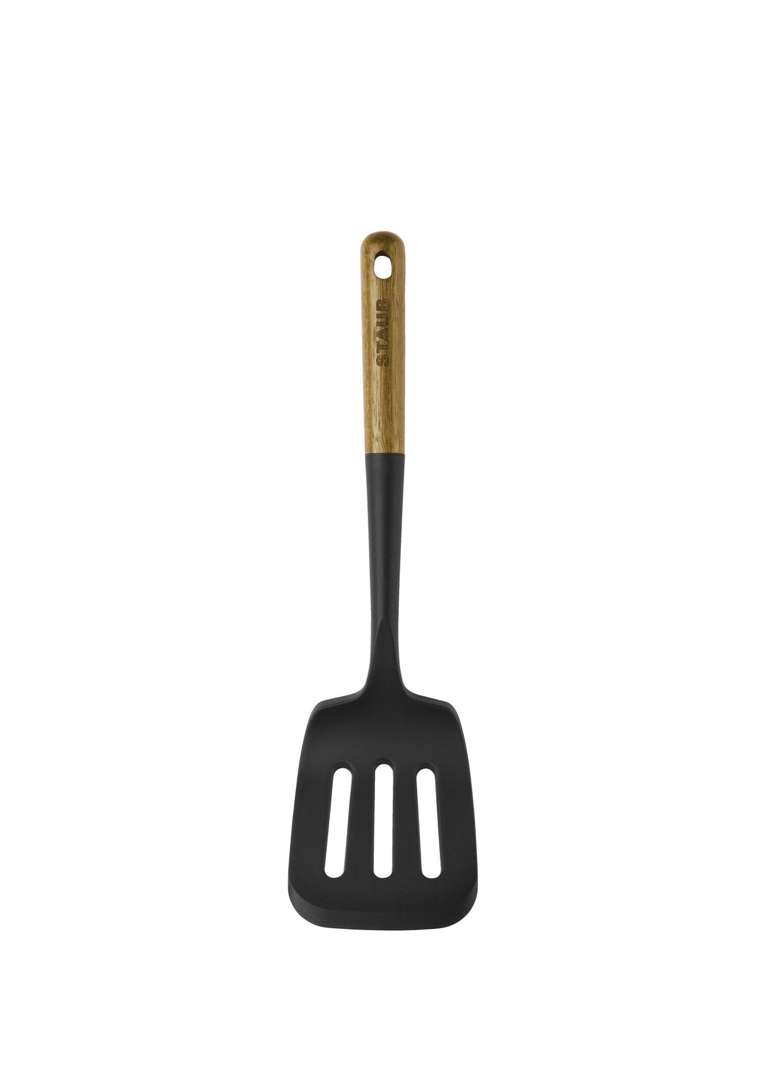 Silikon ve Akasya Ağacı Siyah Spatula