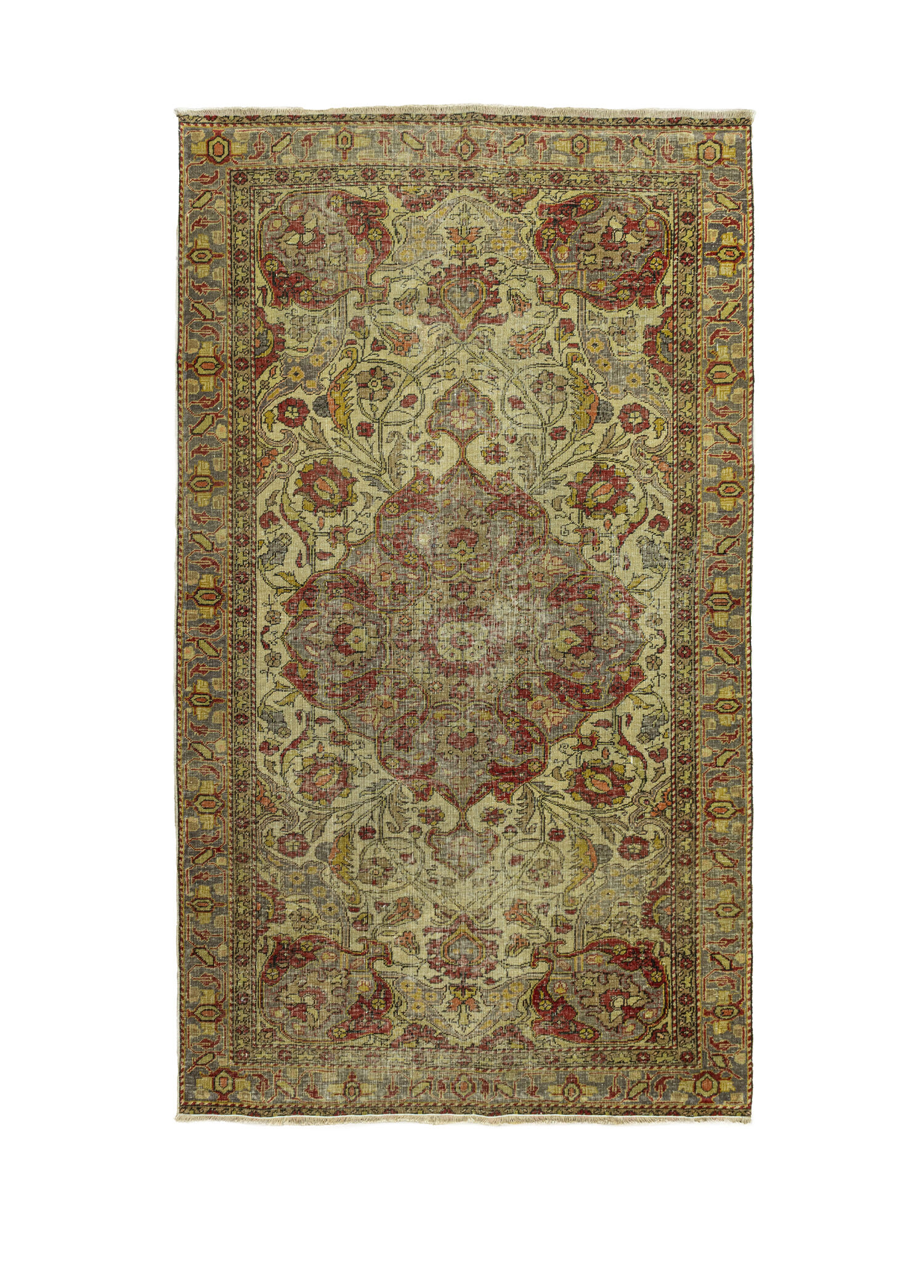 Zerivan Çiçek Tasarımlı Vintage Halı 130 x 220 cm
