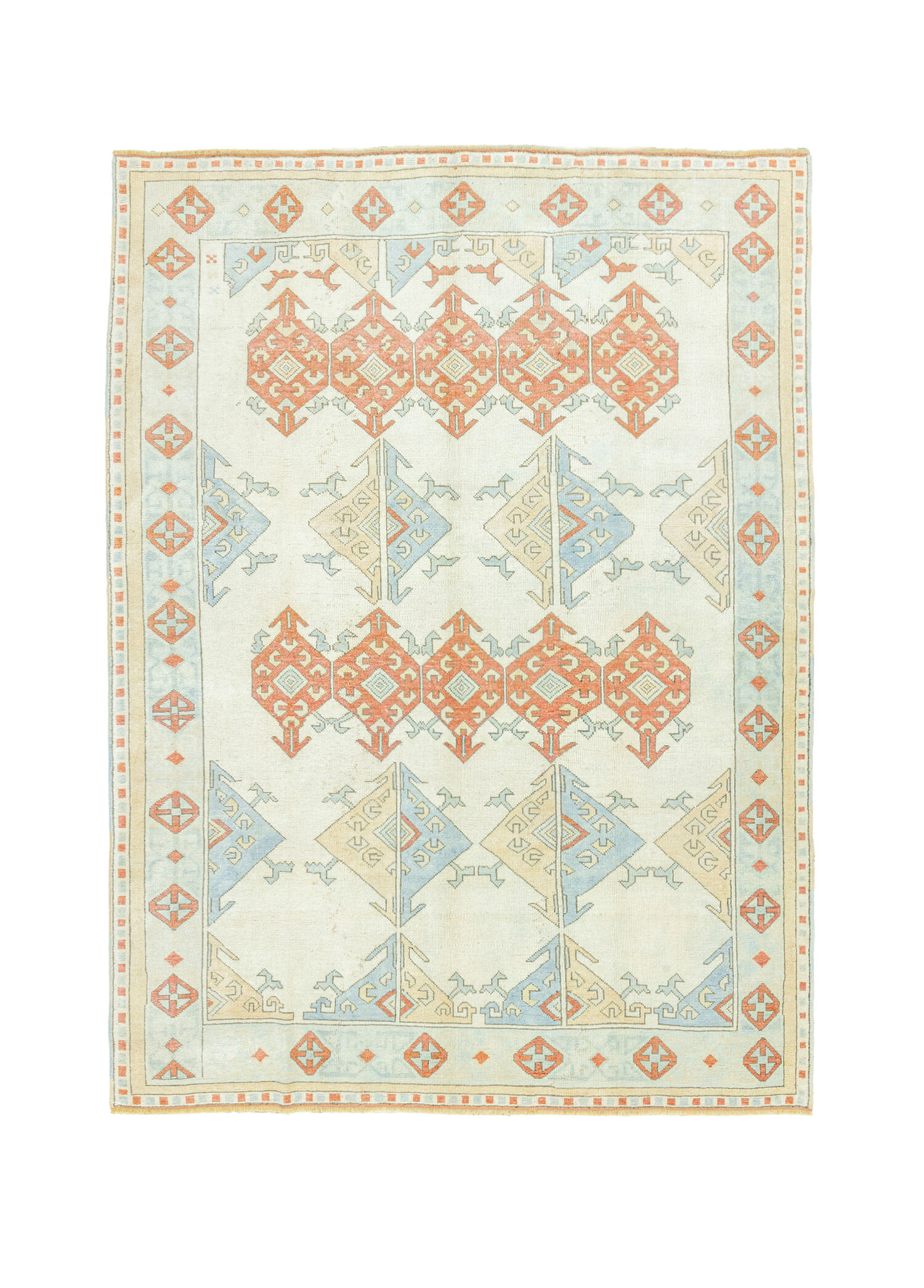 Karlık Geometrik Tasarımlı El Dokuma Halı 191x234 cm