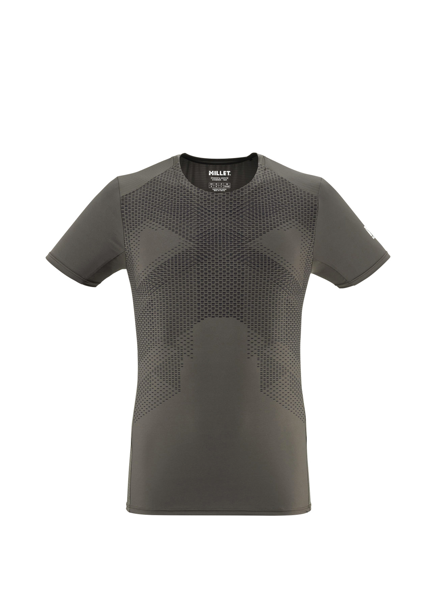 MIV9741 N8637 Intense Kısa Kollu Gri Erkek Spor T-shirt