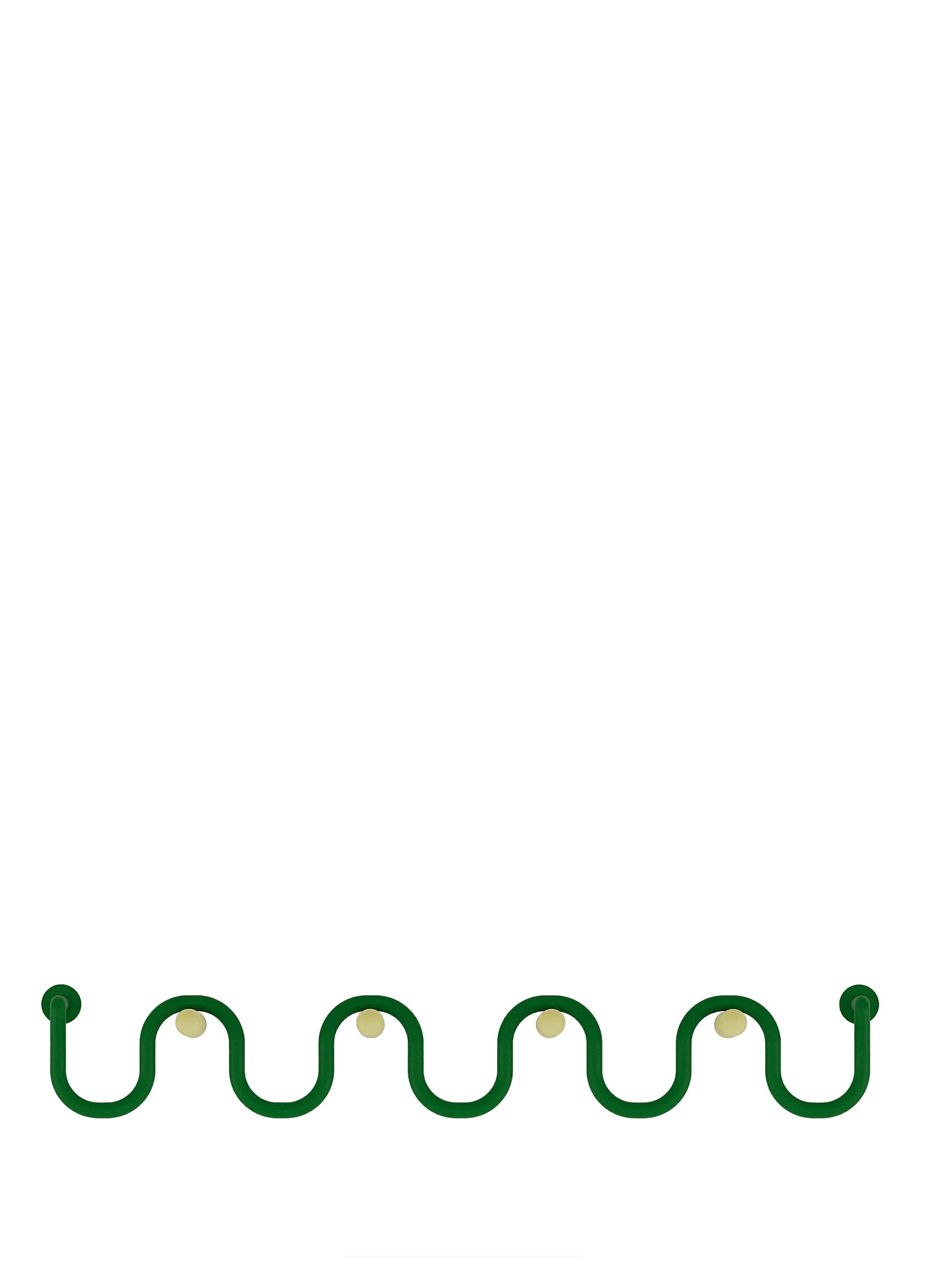 Wave Yeşil Sarı Metal Askılık
