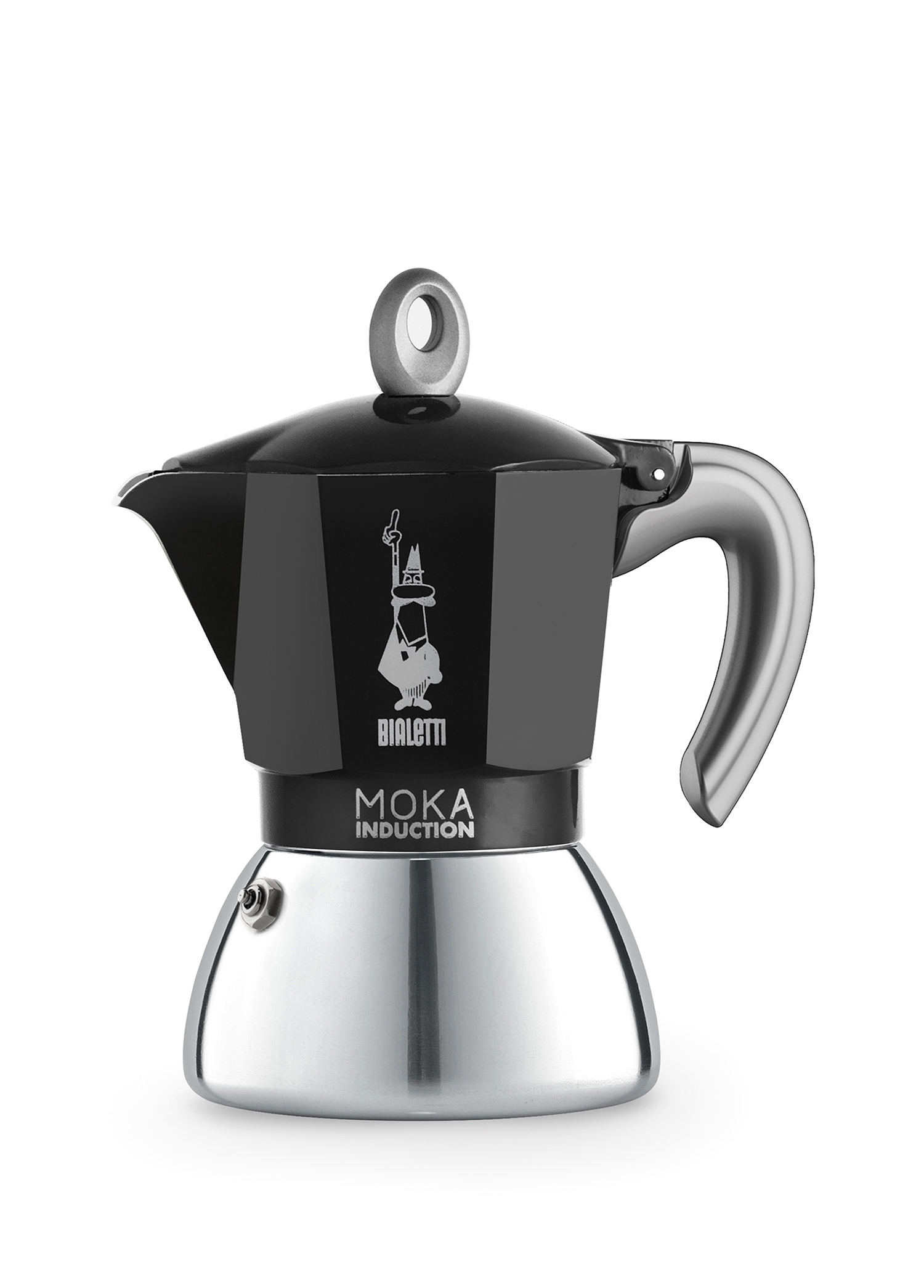 İndüksiyon Siyah 2 Cup Moka Pot