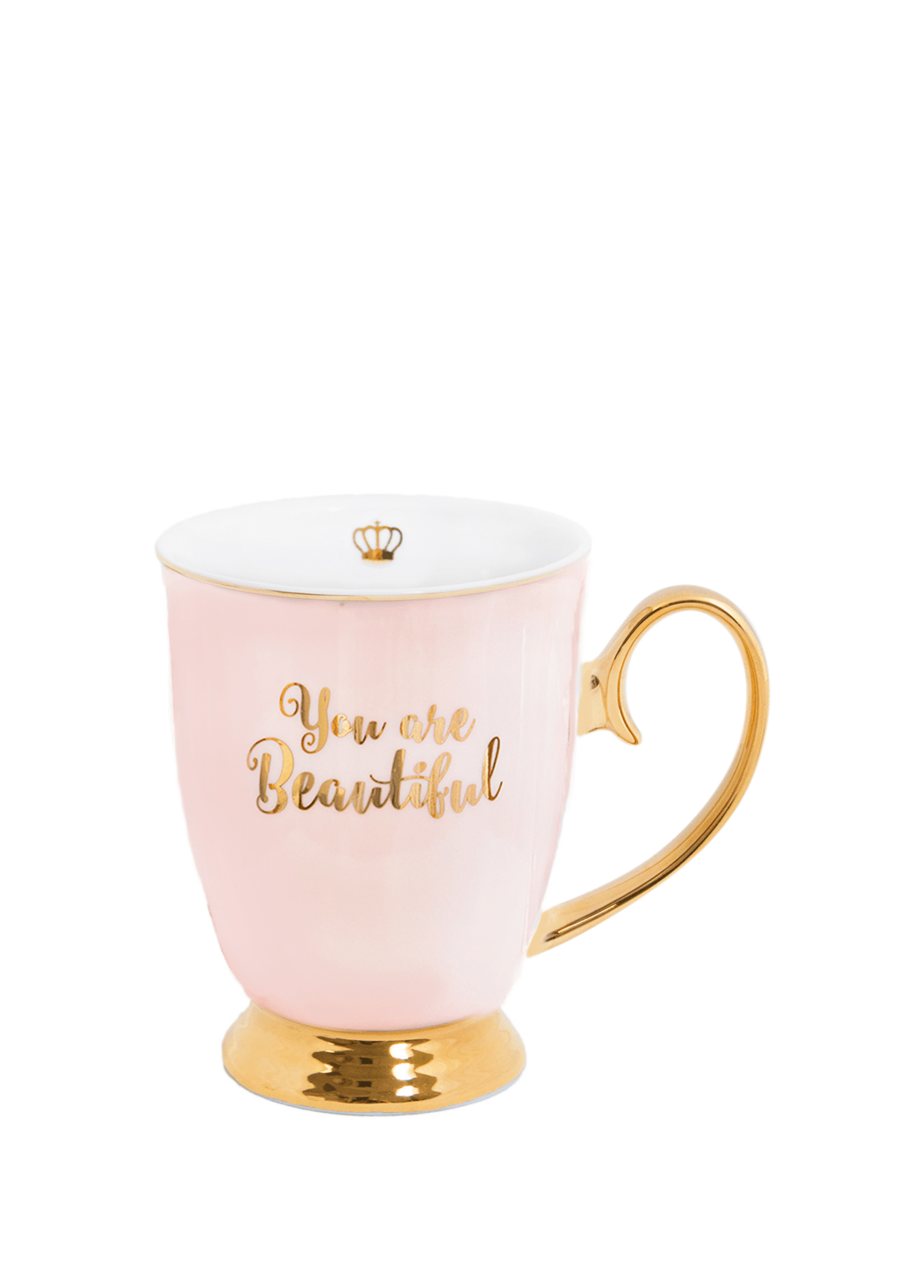 You Are Beautiful Blush 24 Ayar Altın Kaplama Mug