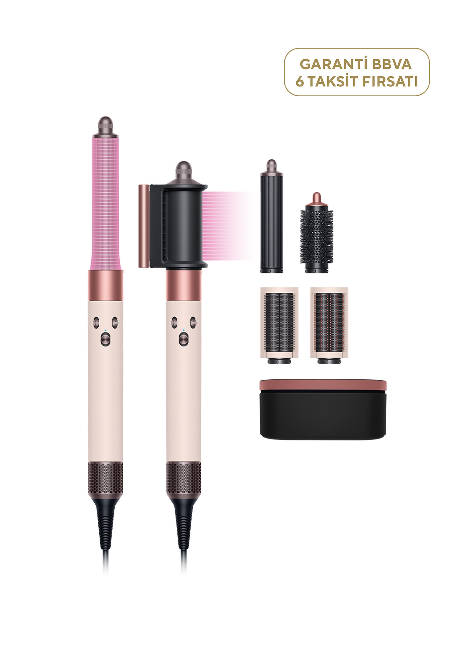 Airwrap Very Light Pink Deep Rose Saç Şekillendirme Seti