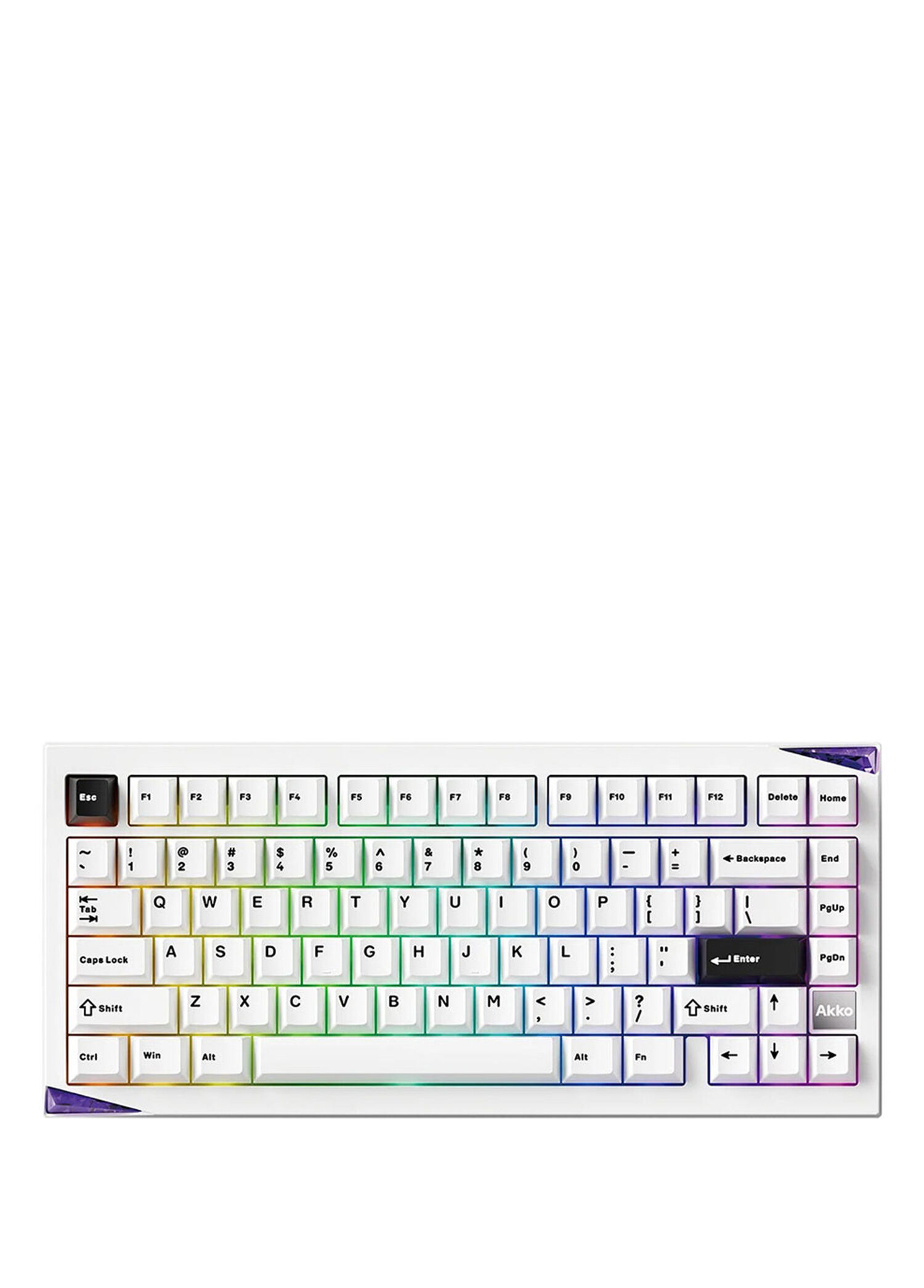 Mineral 01 VIA Stellar Rose Switch Hotswap RGB Kablosuz İngilizce Gaming Klavye