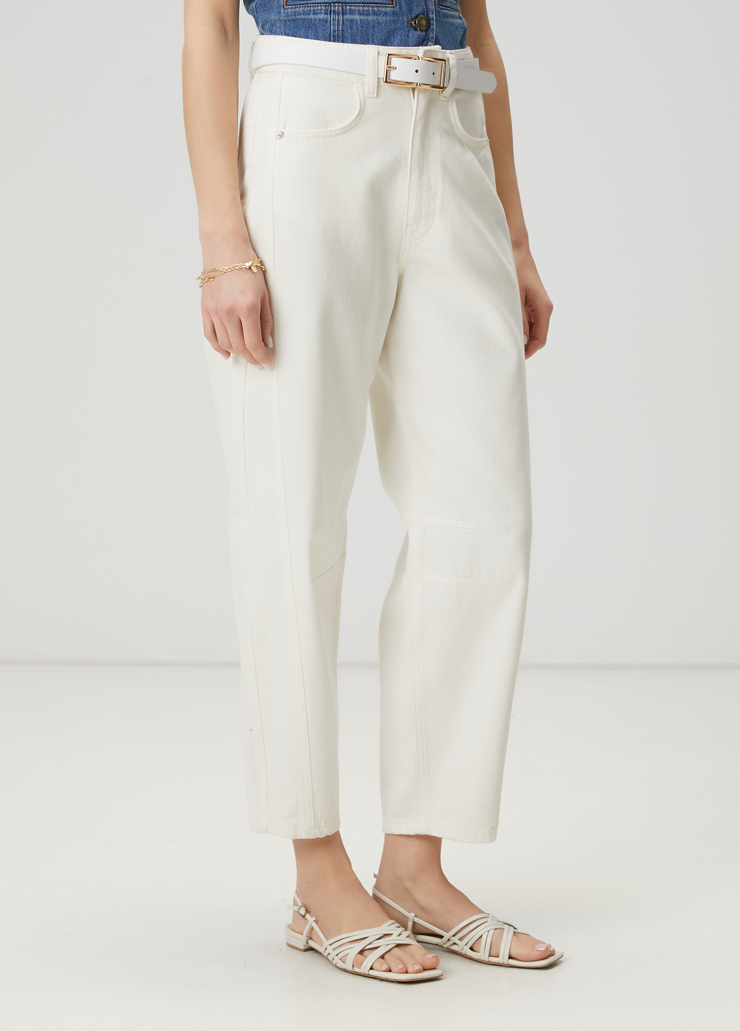 Ekru Slouchy Jean Pantolon_3