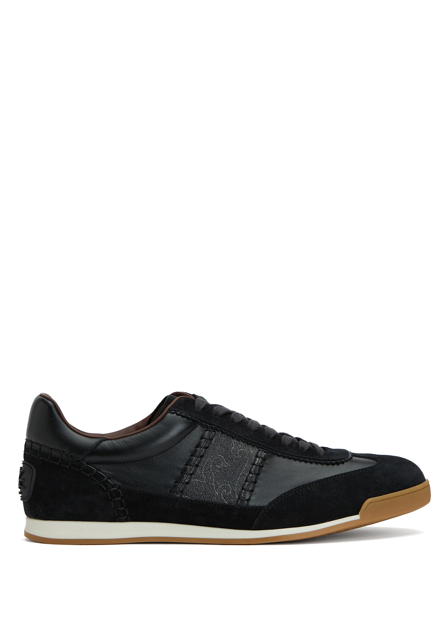 Black Men's Leather Sneakers