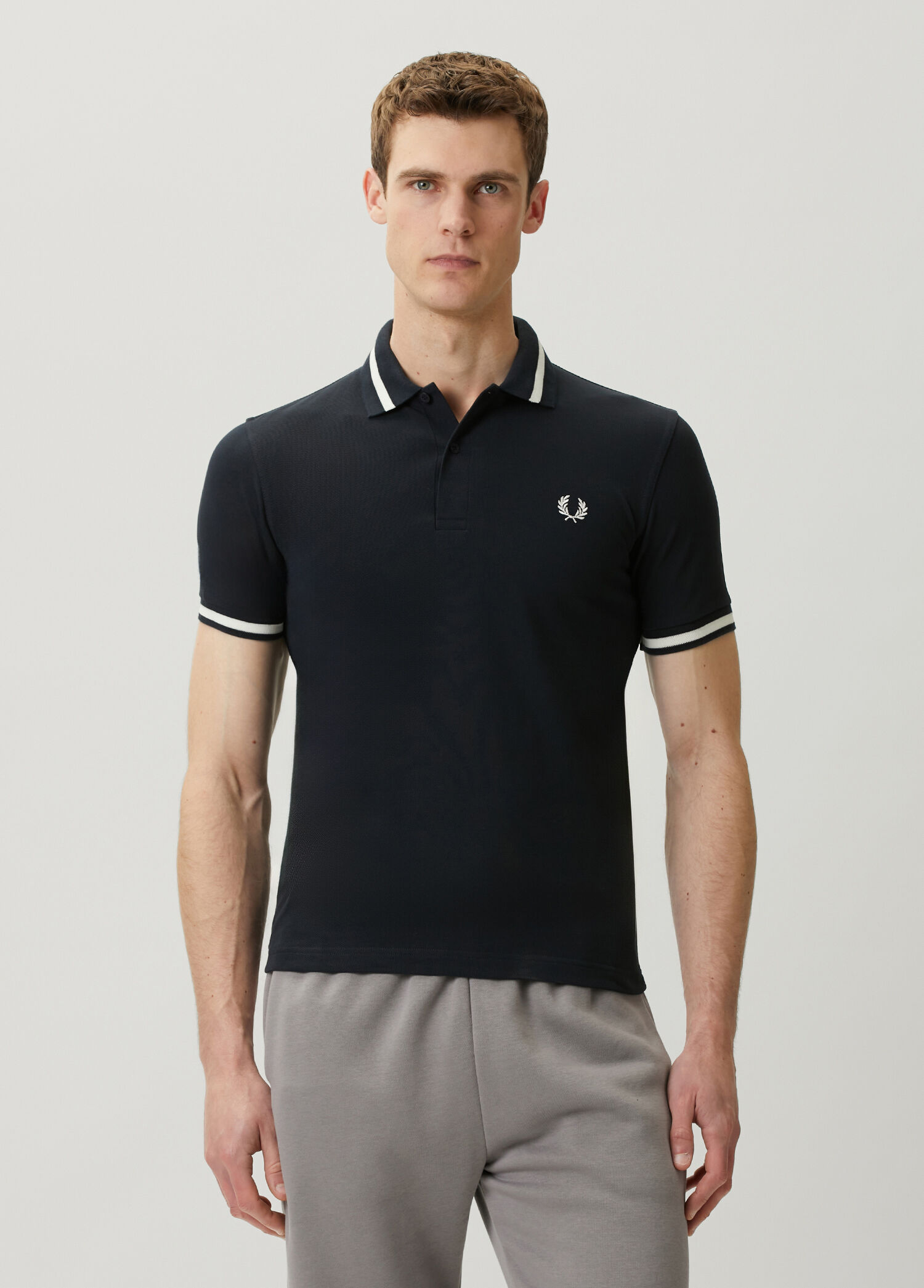 Single Tipped Lacivert Polo Yaka T-shirt