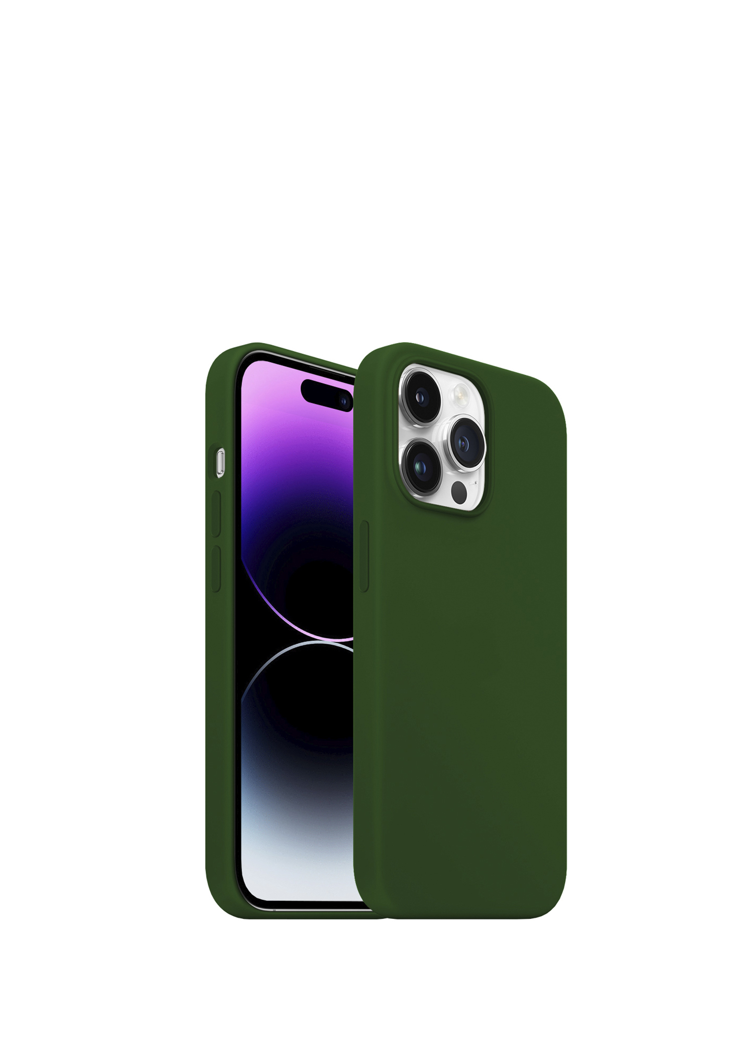 iPhone 14 Pro Max Rubber Fit Dark Green Plastik Kılıf