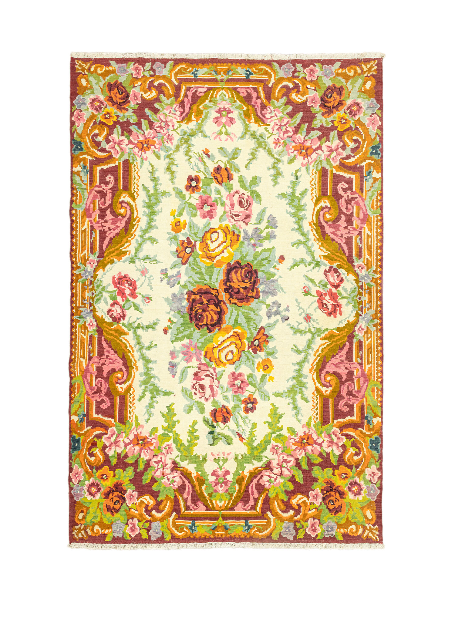 Derda Renkli Karabağ Yün Kilim 232x325 cm