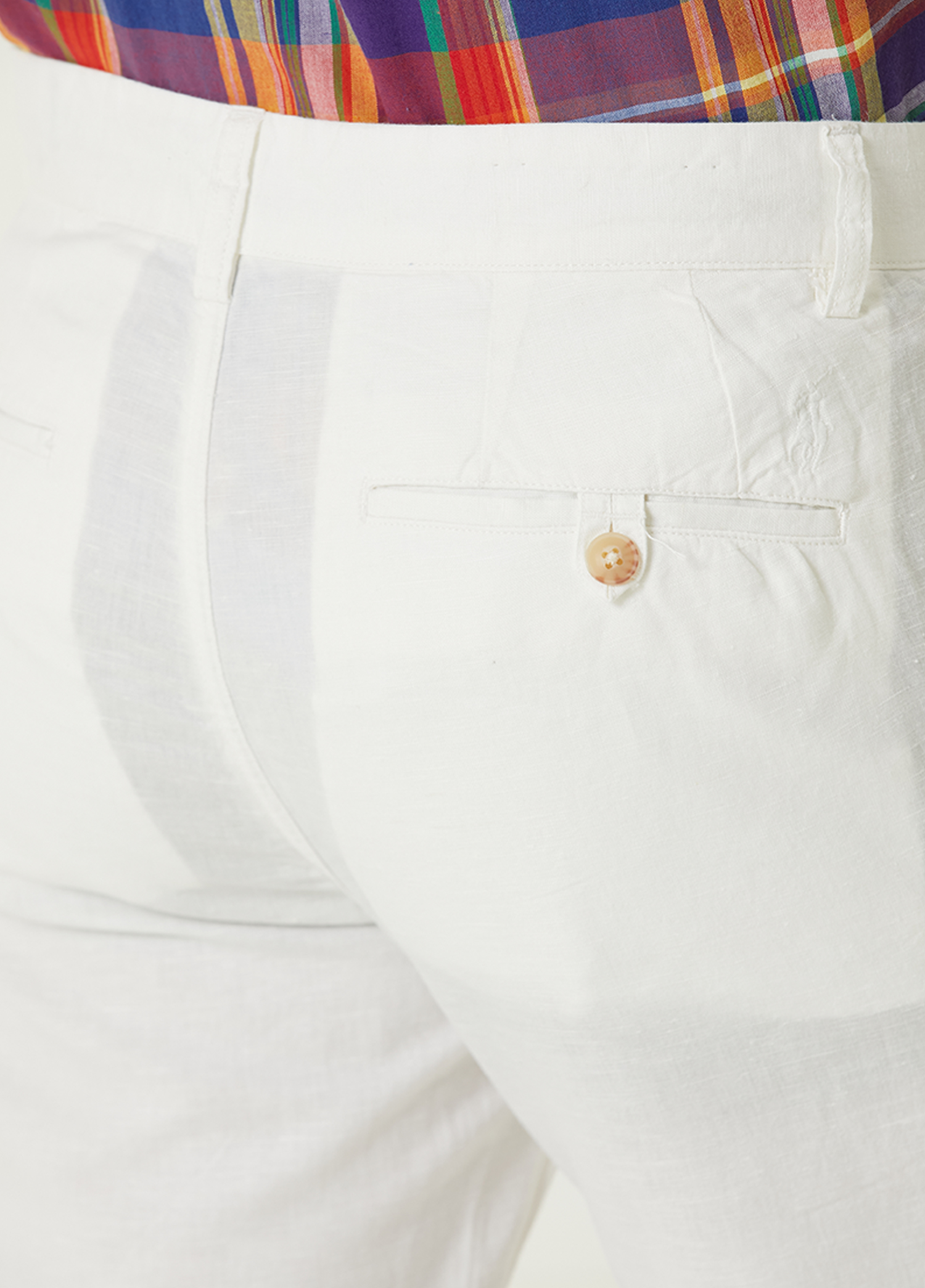 Polo Ralph Lauren White Linen Trousers