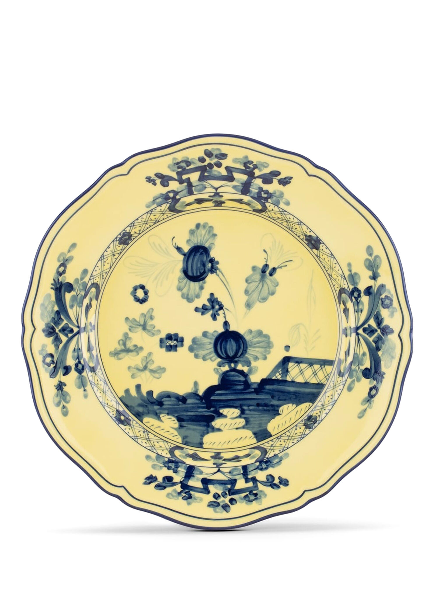 Oriente Italiano Citrino Desenli Porselen Servis Tabağı 26.5 cm