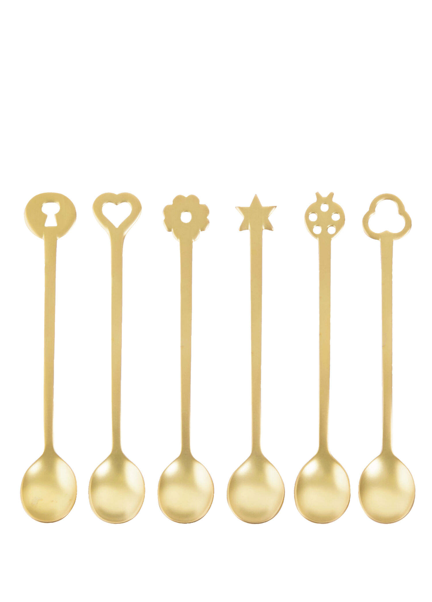 Party Gold Paslanmaz Çelik 6'lı Kaşık Seti