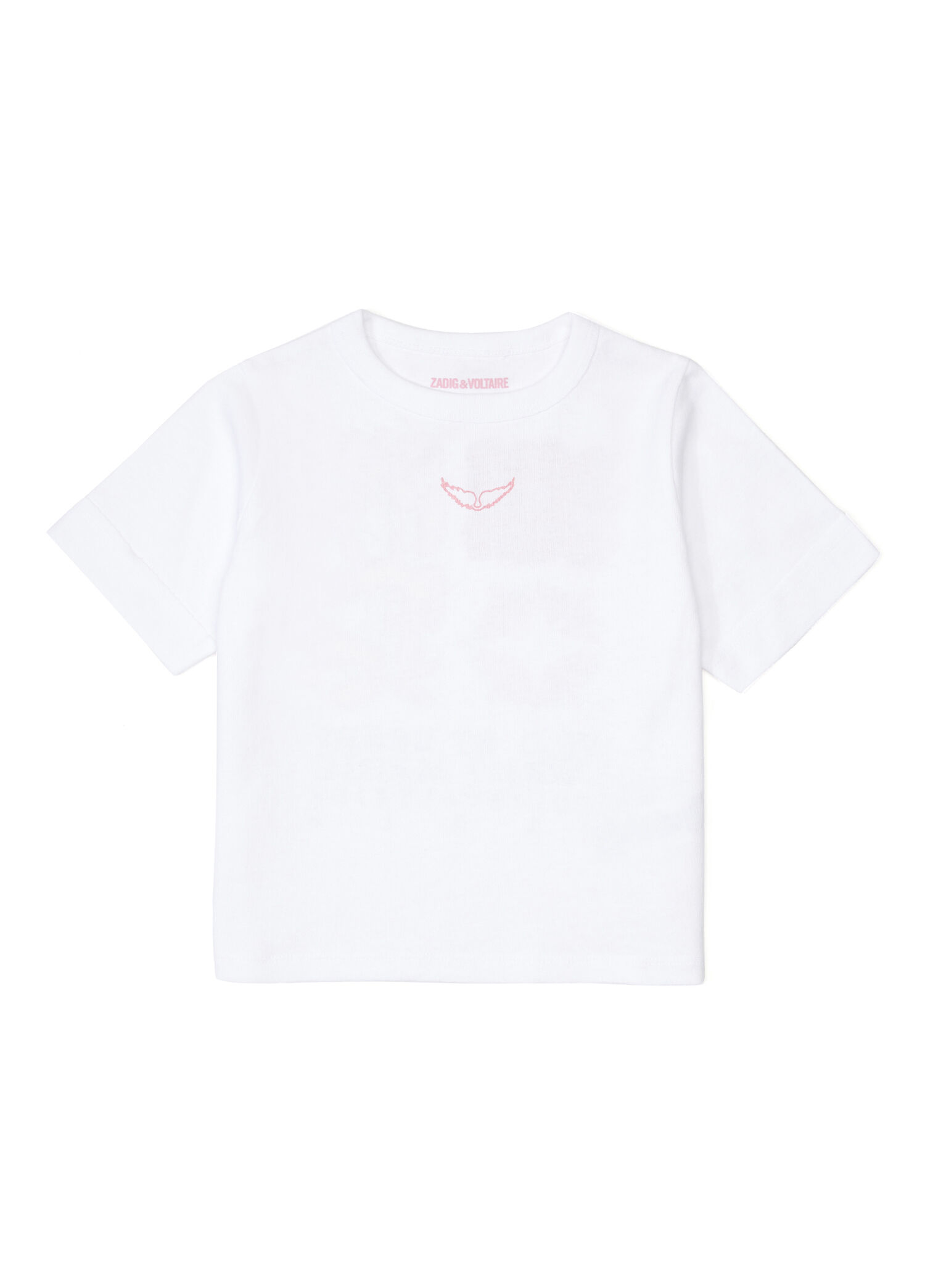 Beyaz Grafik Baskılı Kız Çocuk T-shirt