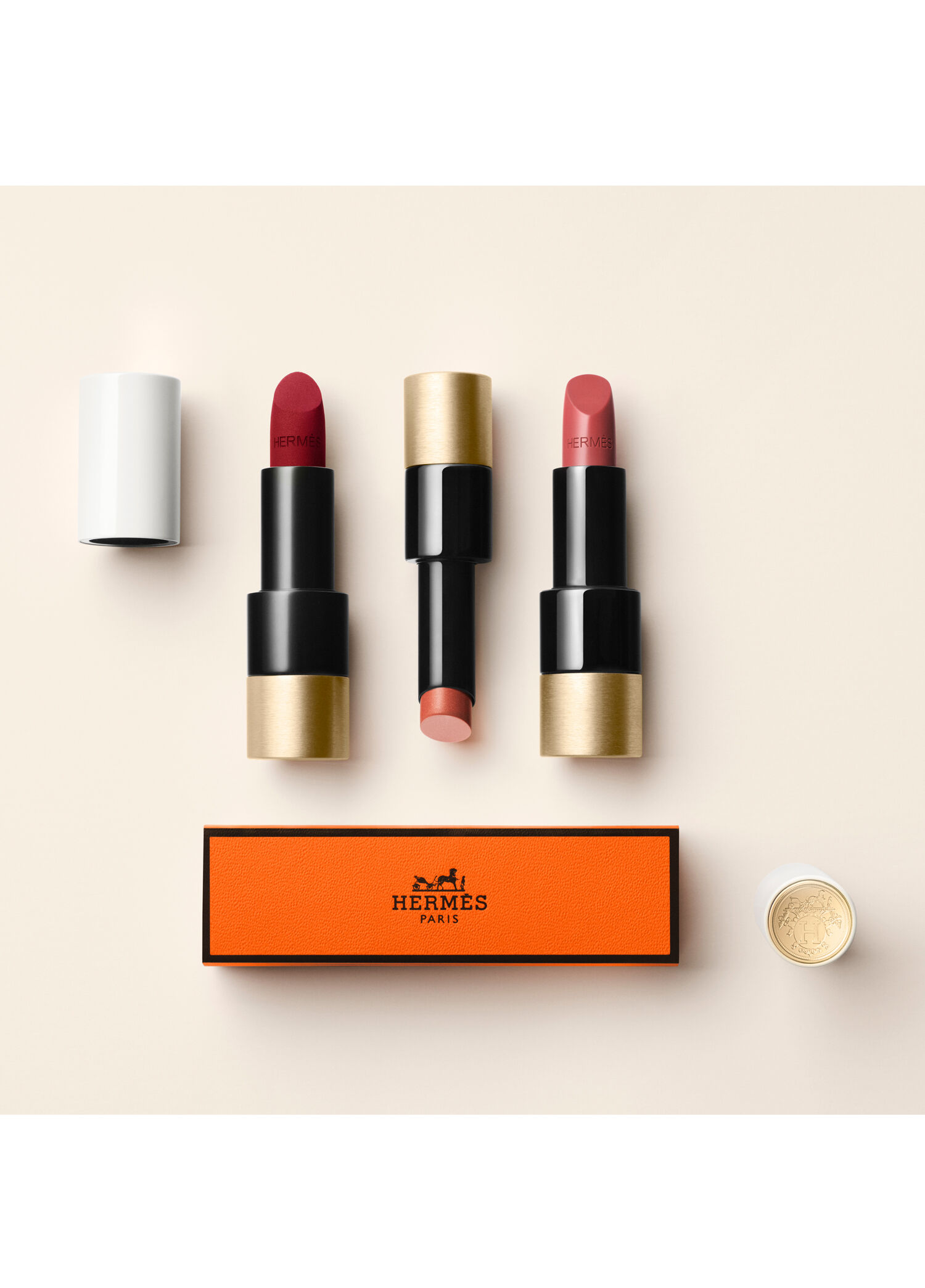 Hermès - Rouge Hermès Silky Lipstick Shine 85 Rouge H - 85 ROUGE H