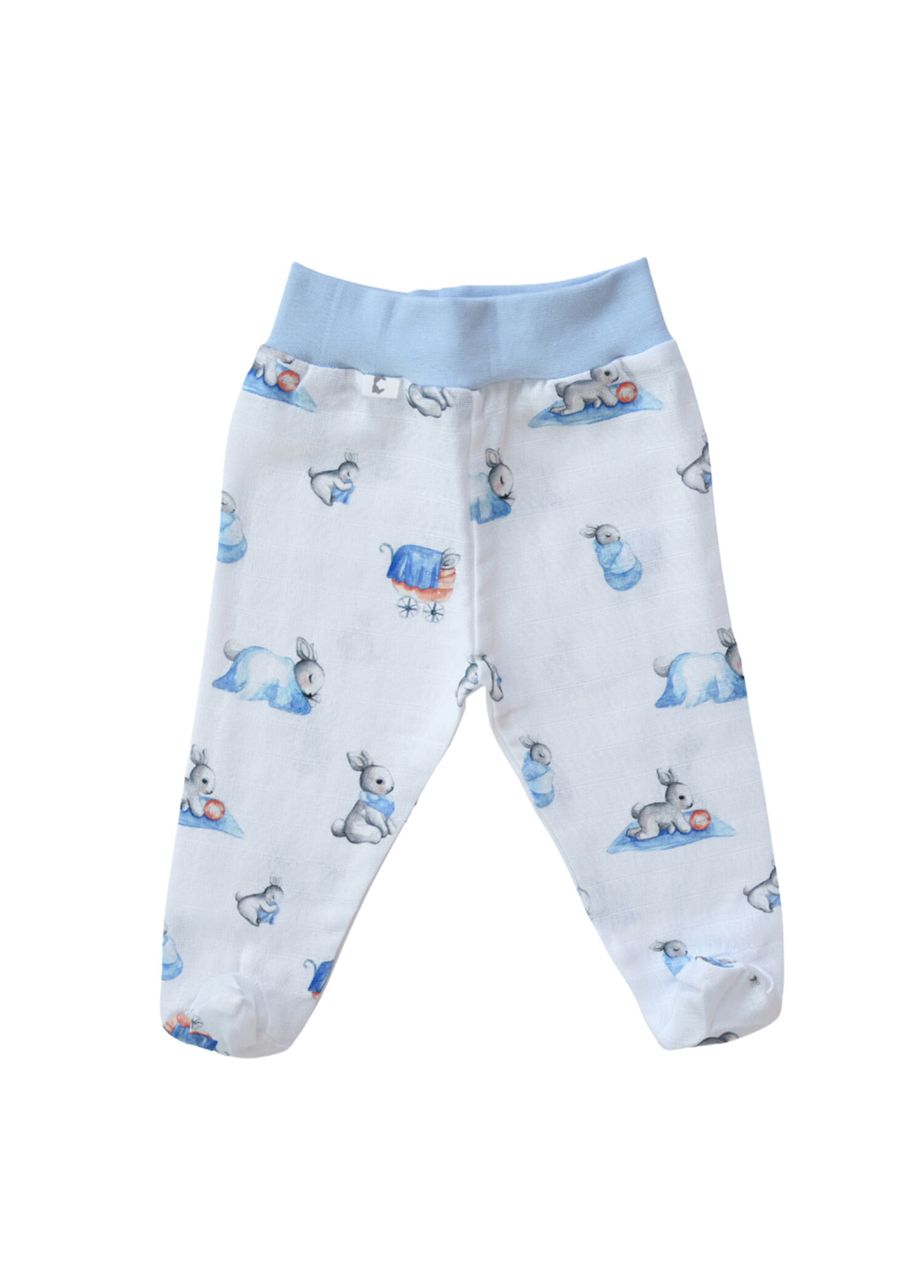 Bebe Lapin Müslin Erkek Bebek Patikli Pantolon