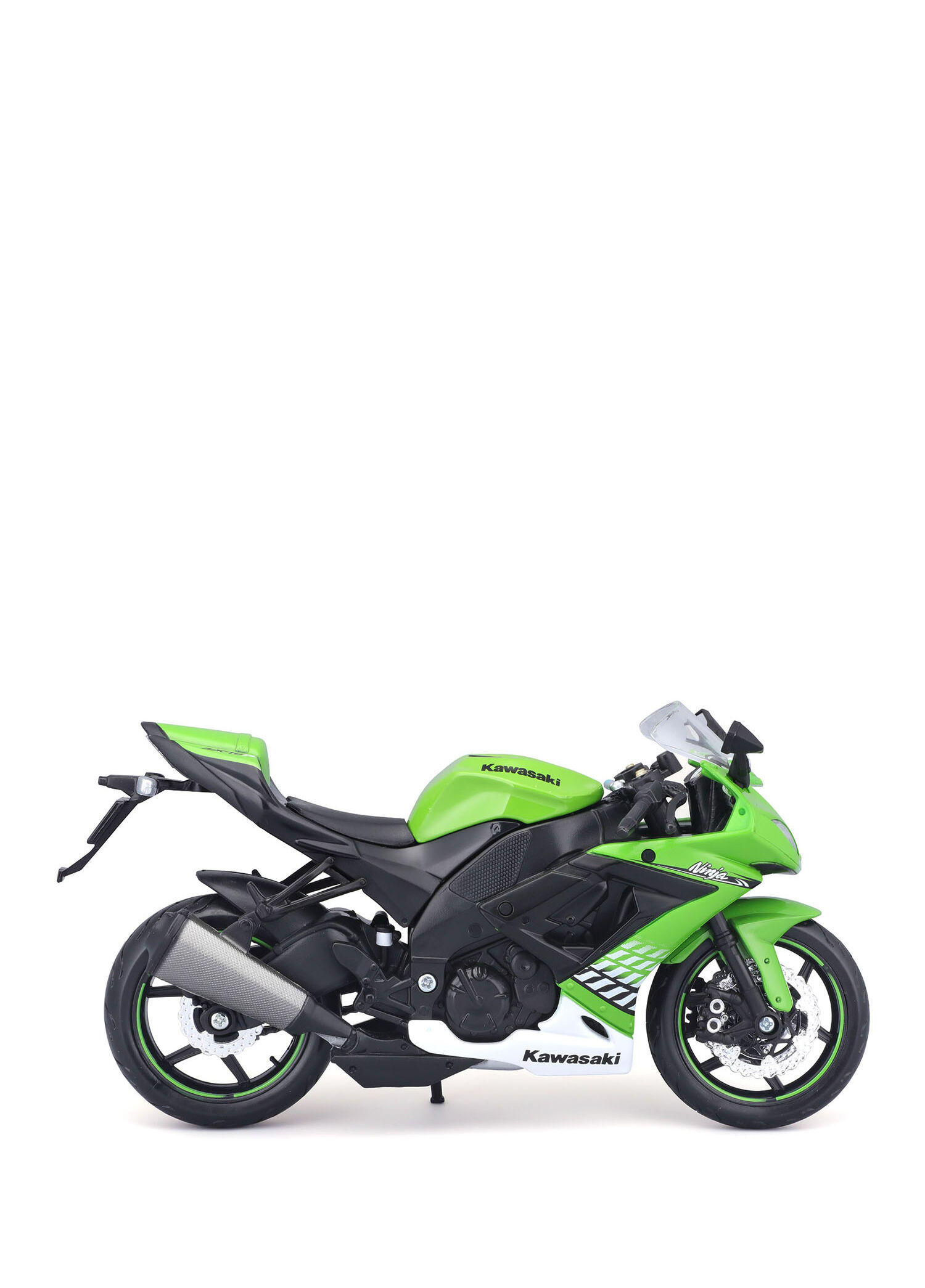 Maisto - Kawasaki Ninja ZX-10R 1:18 Yeşil Model Motor - Yeşil