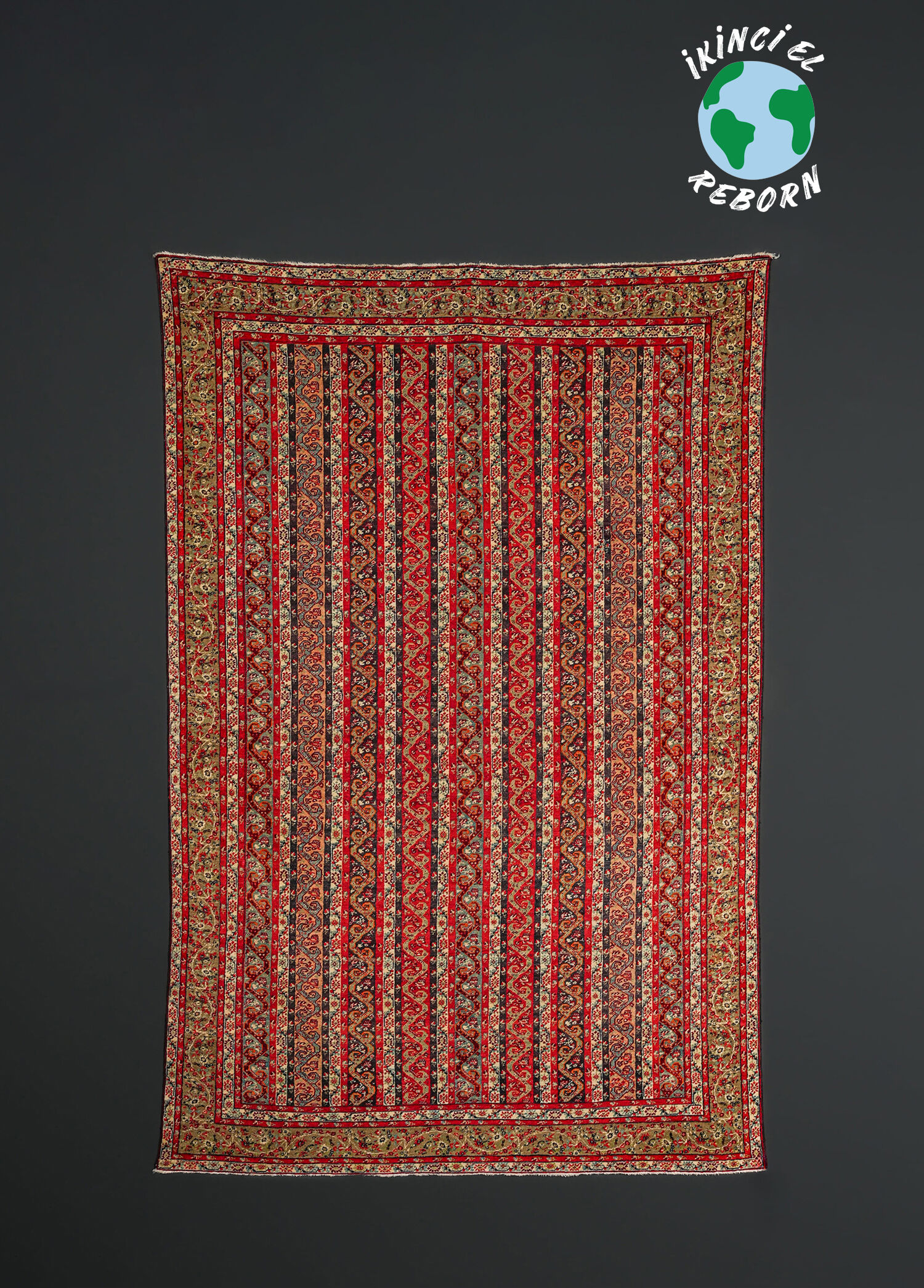 Sivas 1905 Zara Şal Modeli Halı 111 cm x 169 cm