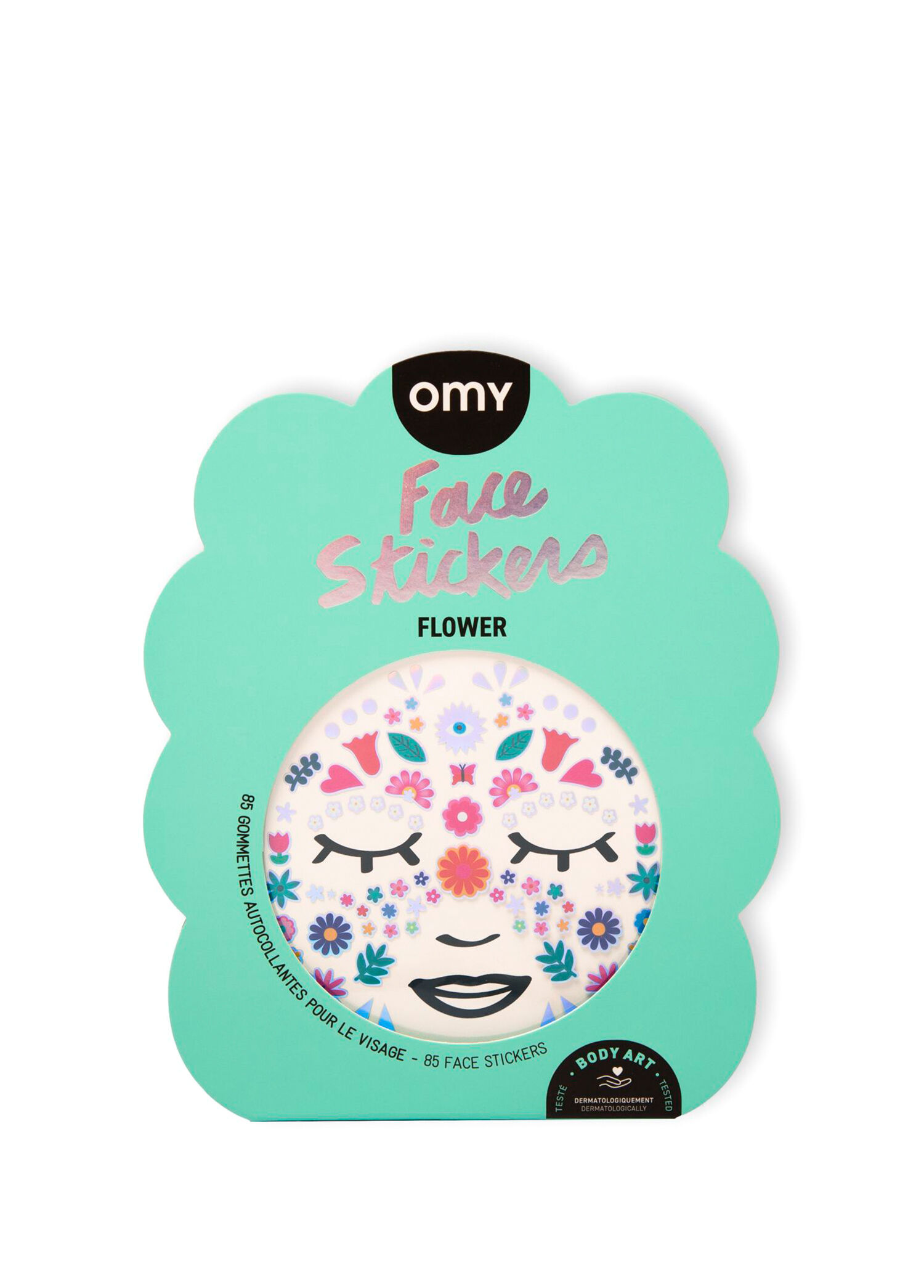 Flower Face Stickers Kız Çocuk Yüz Stickerı