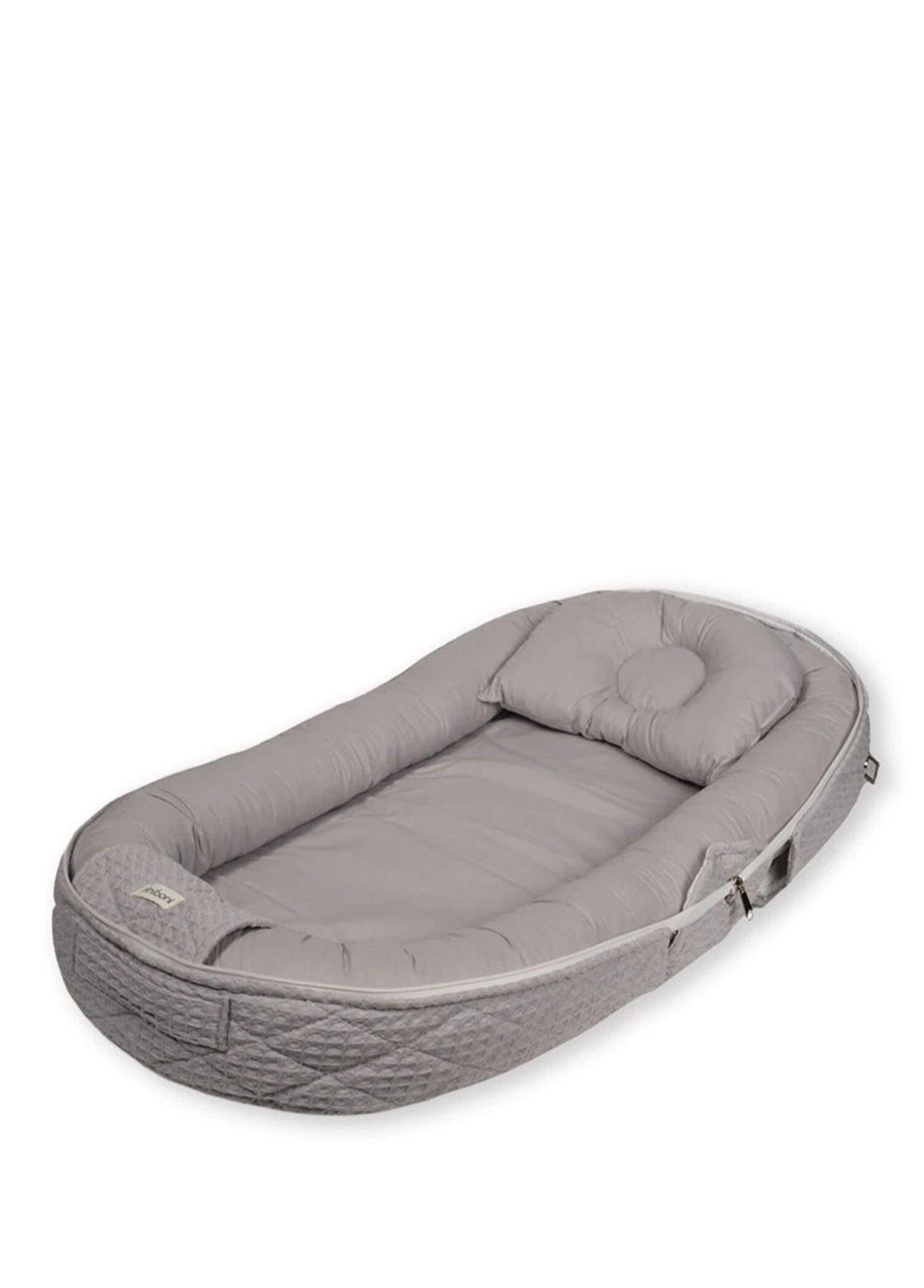Babynest Gri 0-24 Ay Katlanır Bebek Mobil Yatağı