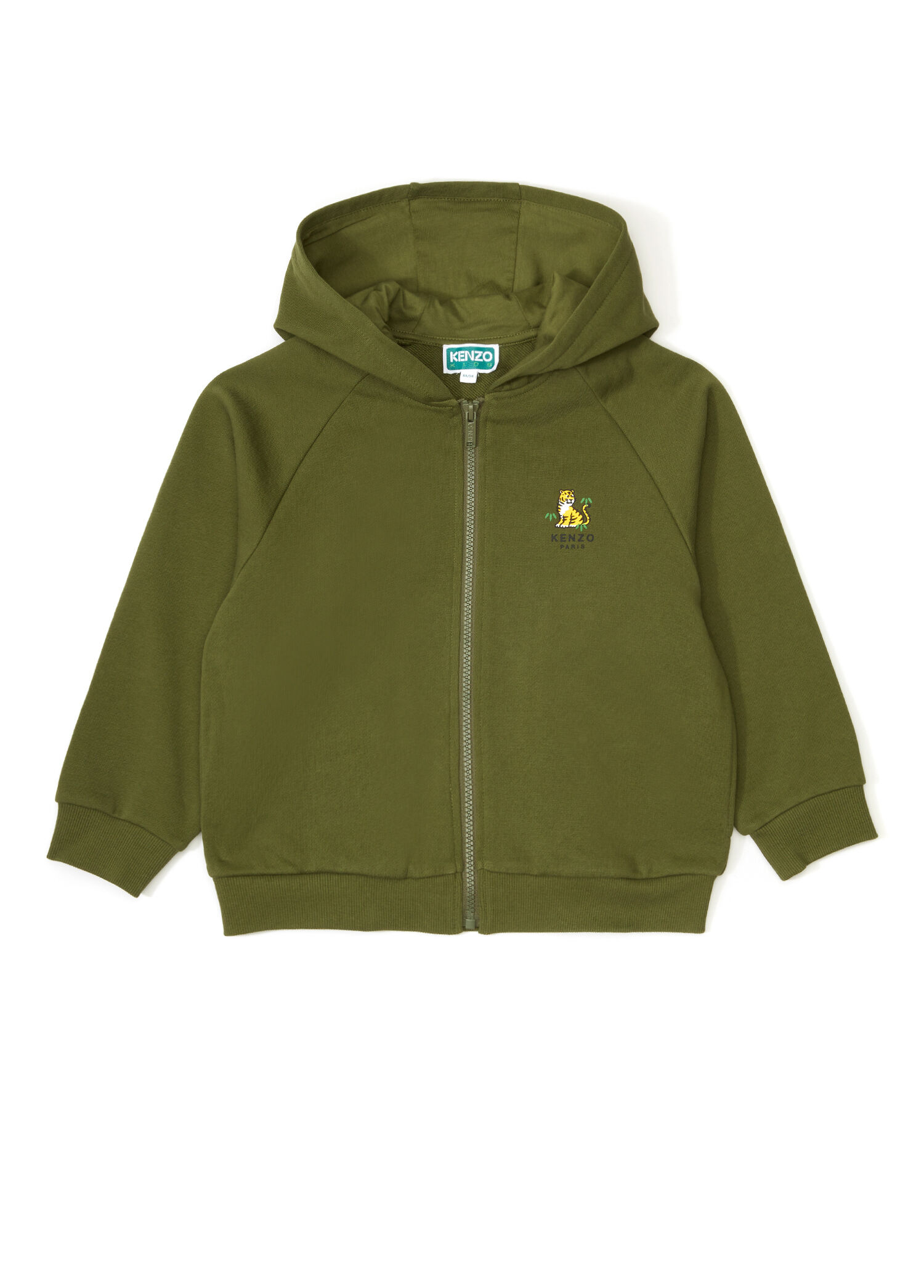 Haki Kapüşonlu Erkek Çocuk Sweatshirt